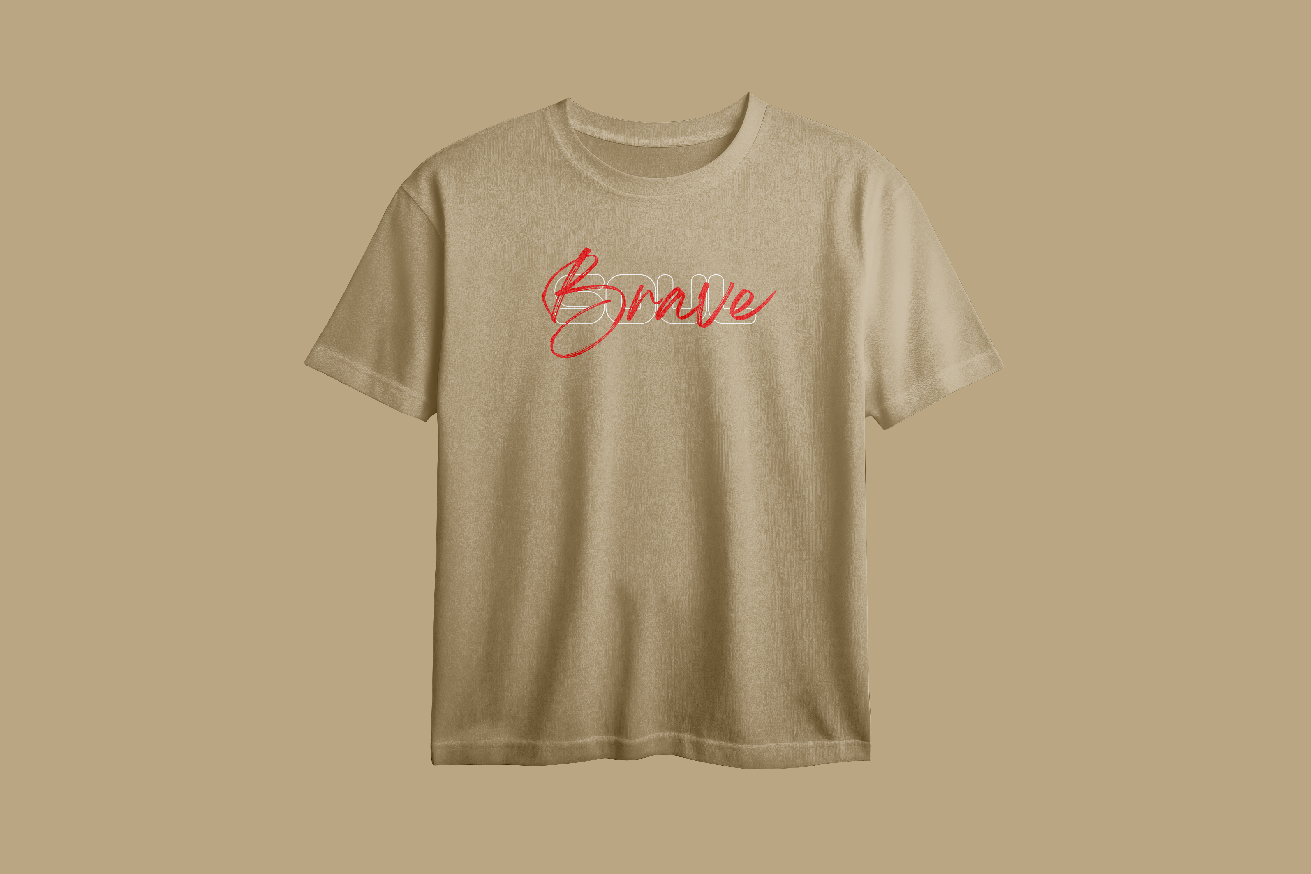 Brave Soul Printed Oversized Tee