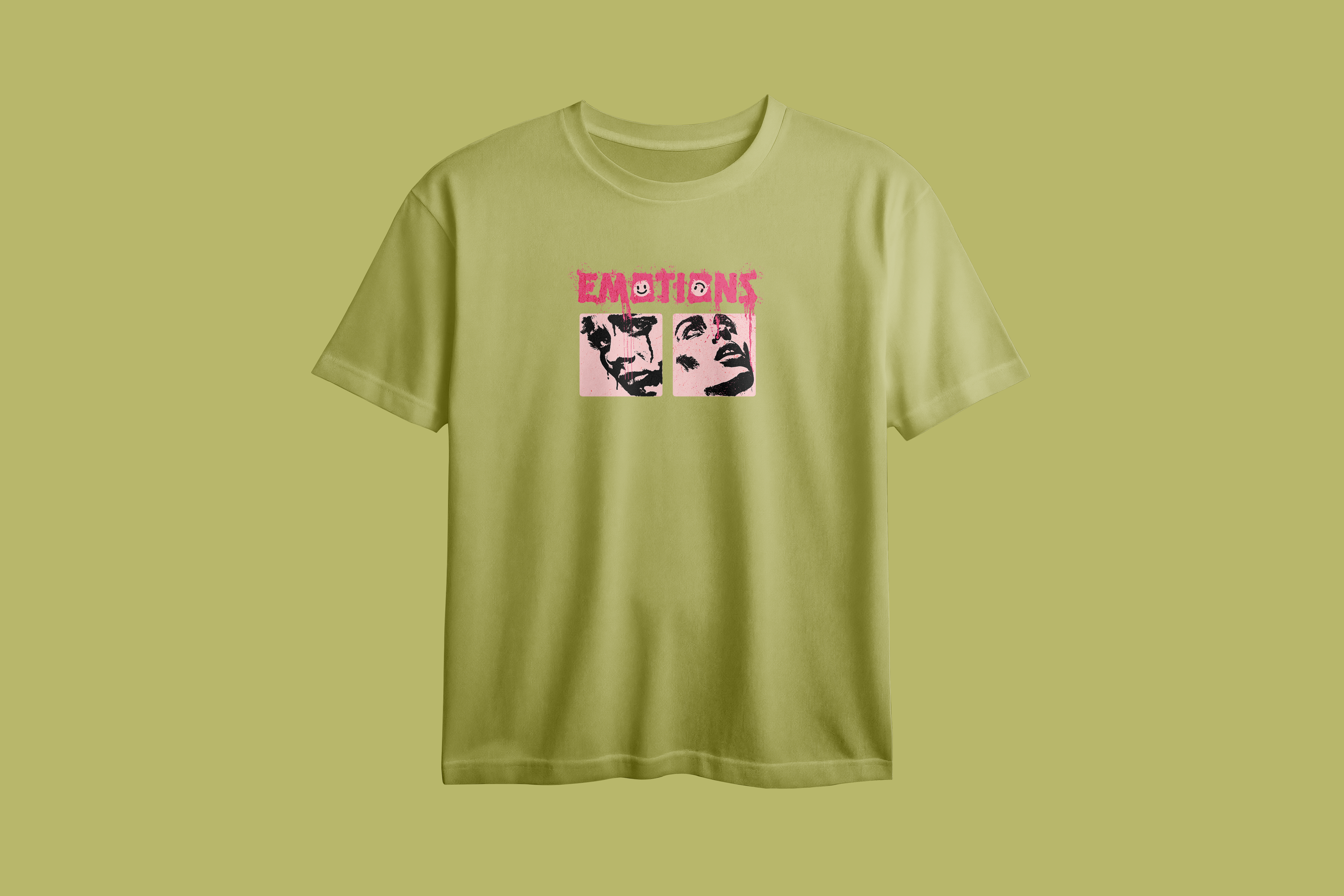 Emotions Printed Oversized Tee