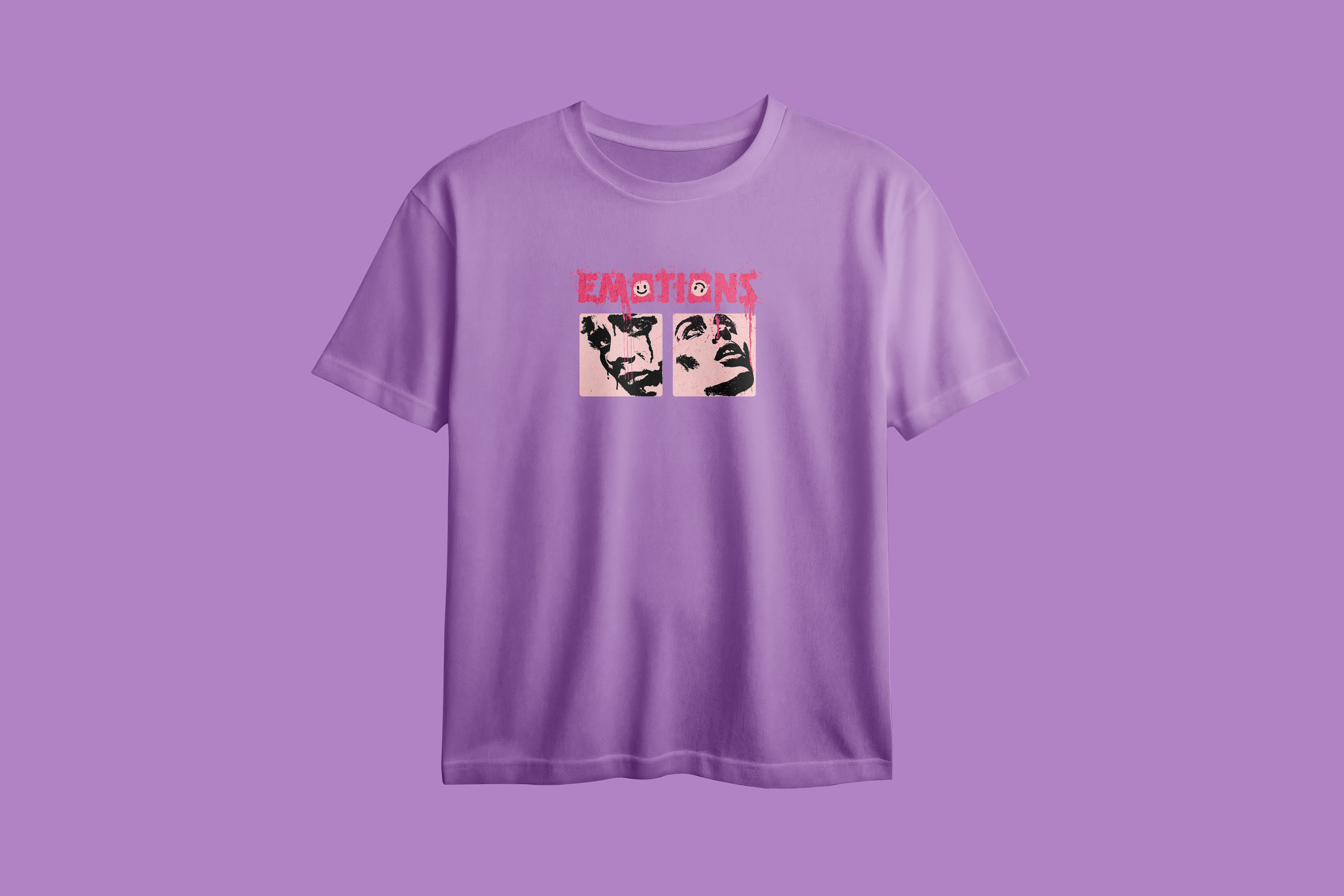 Emotions Printed Oversized Tee