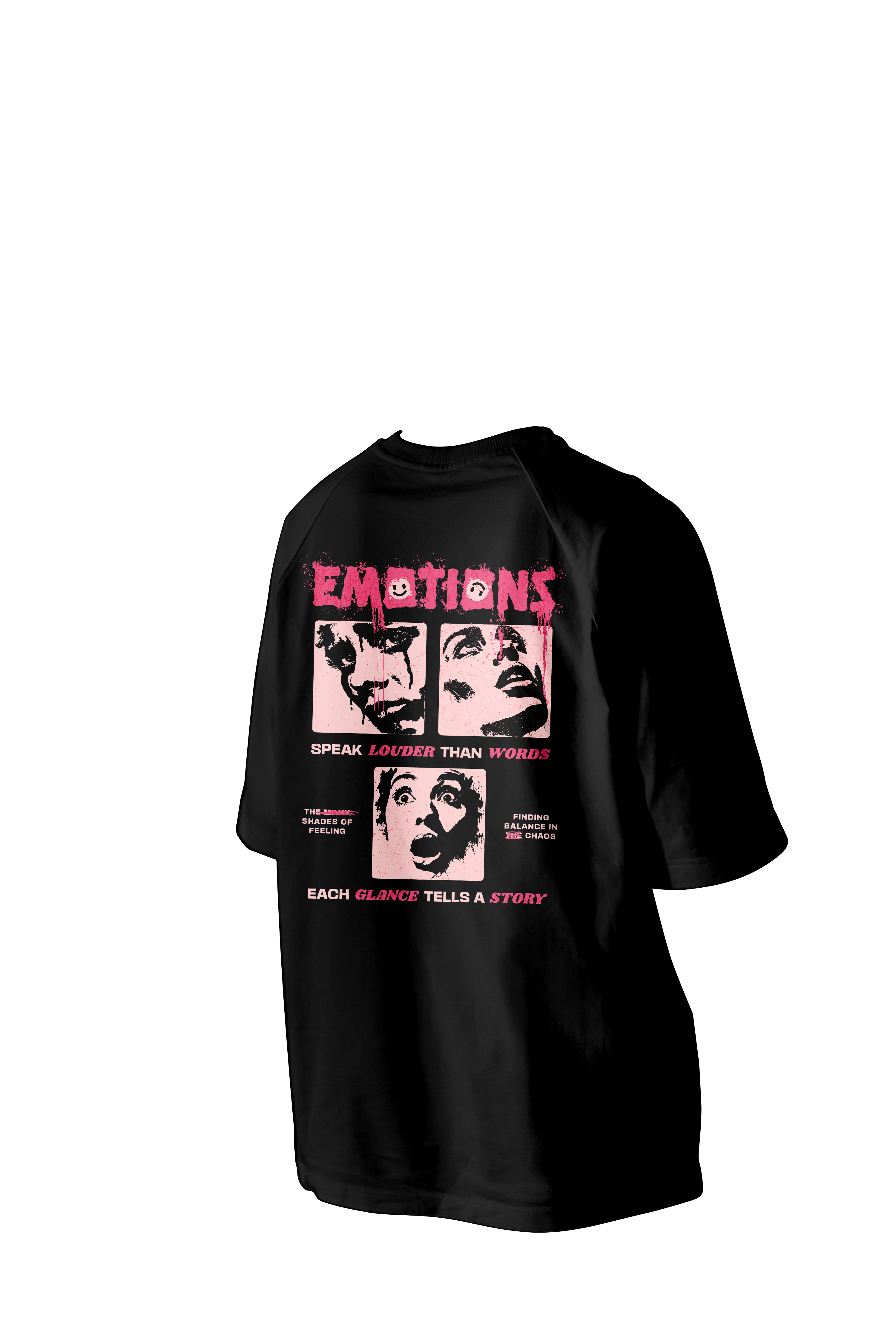 Emotions Printed Oversized Tee