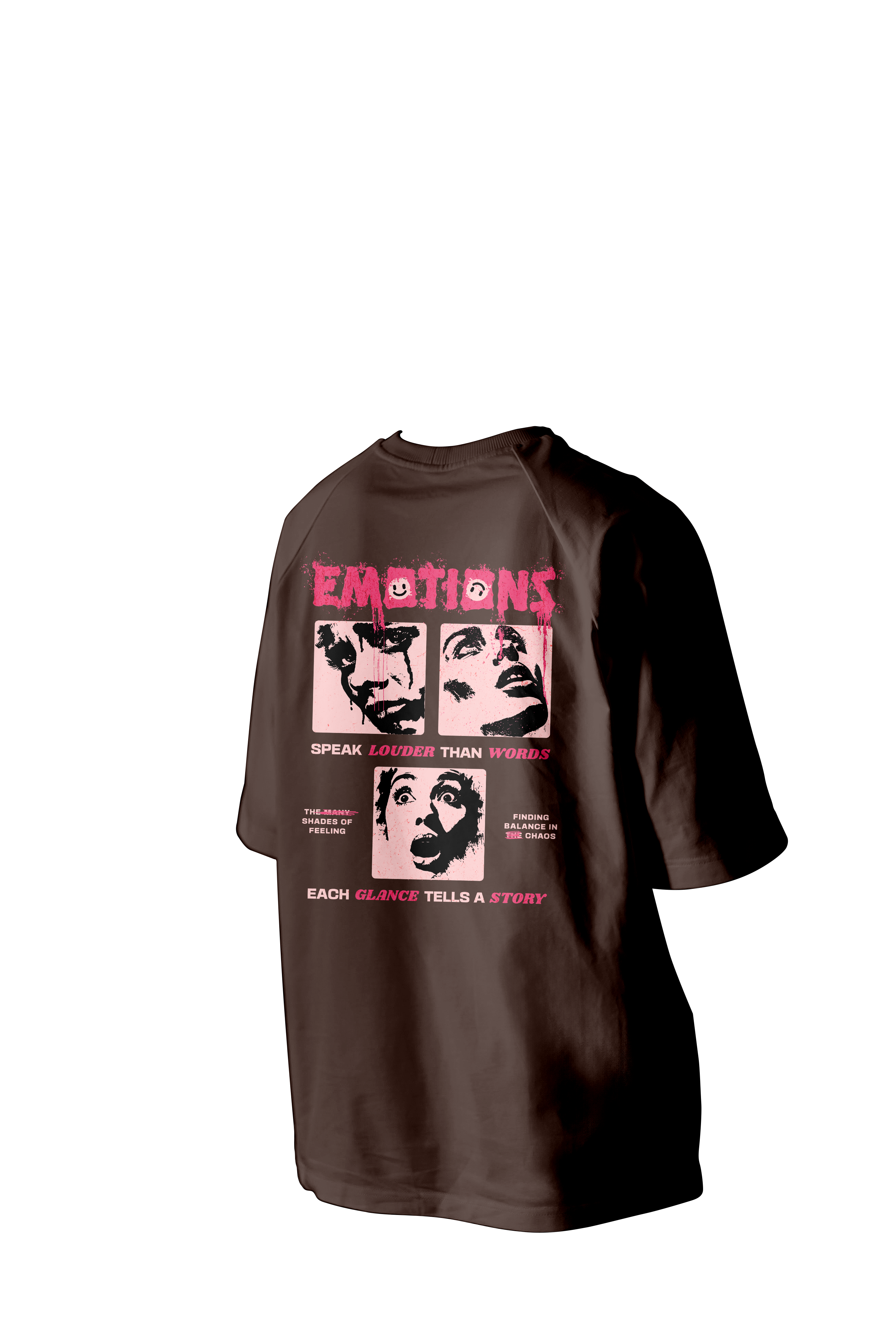 Emotions Printed Oversized Tee