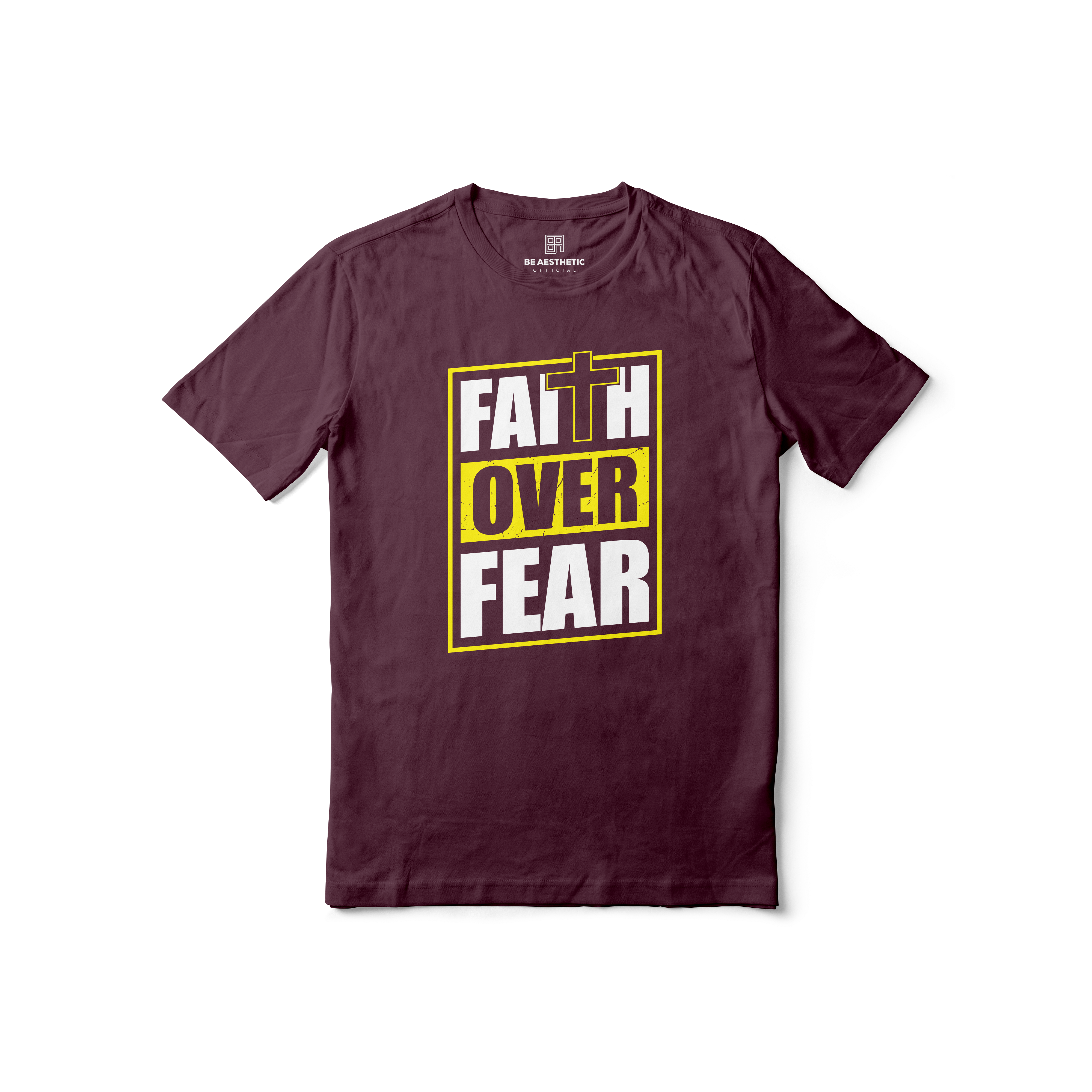 Faith Over Fear Regular Printed Tee