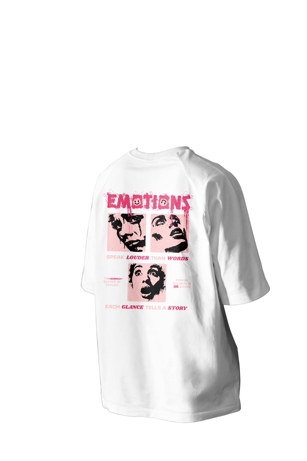Emotions Printed Oversized Tee
