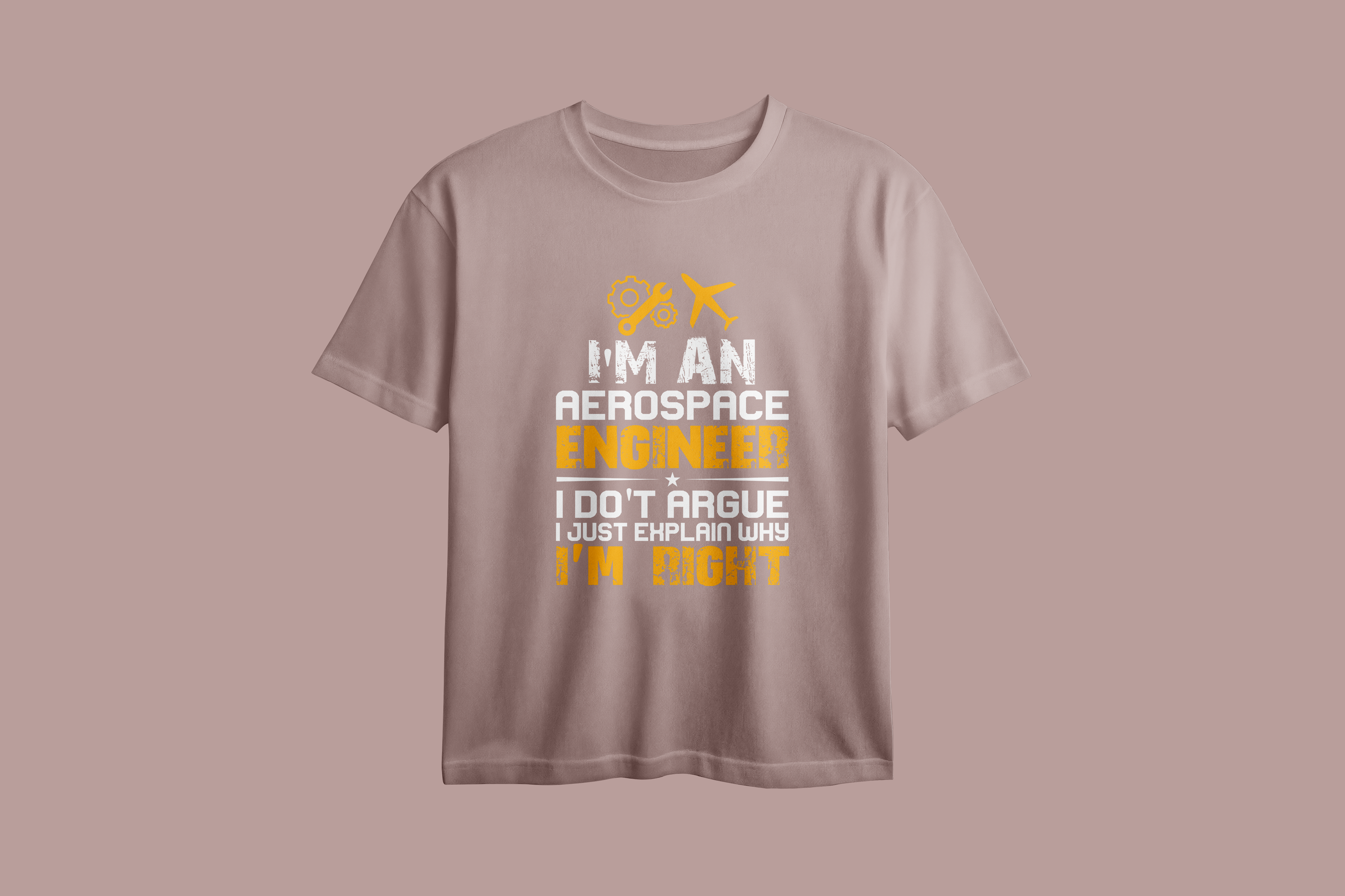 I'm An Aerospace Engineer Oversized Printed T-Shirt