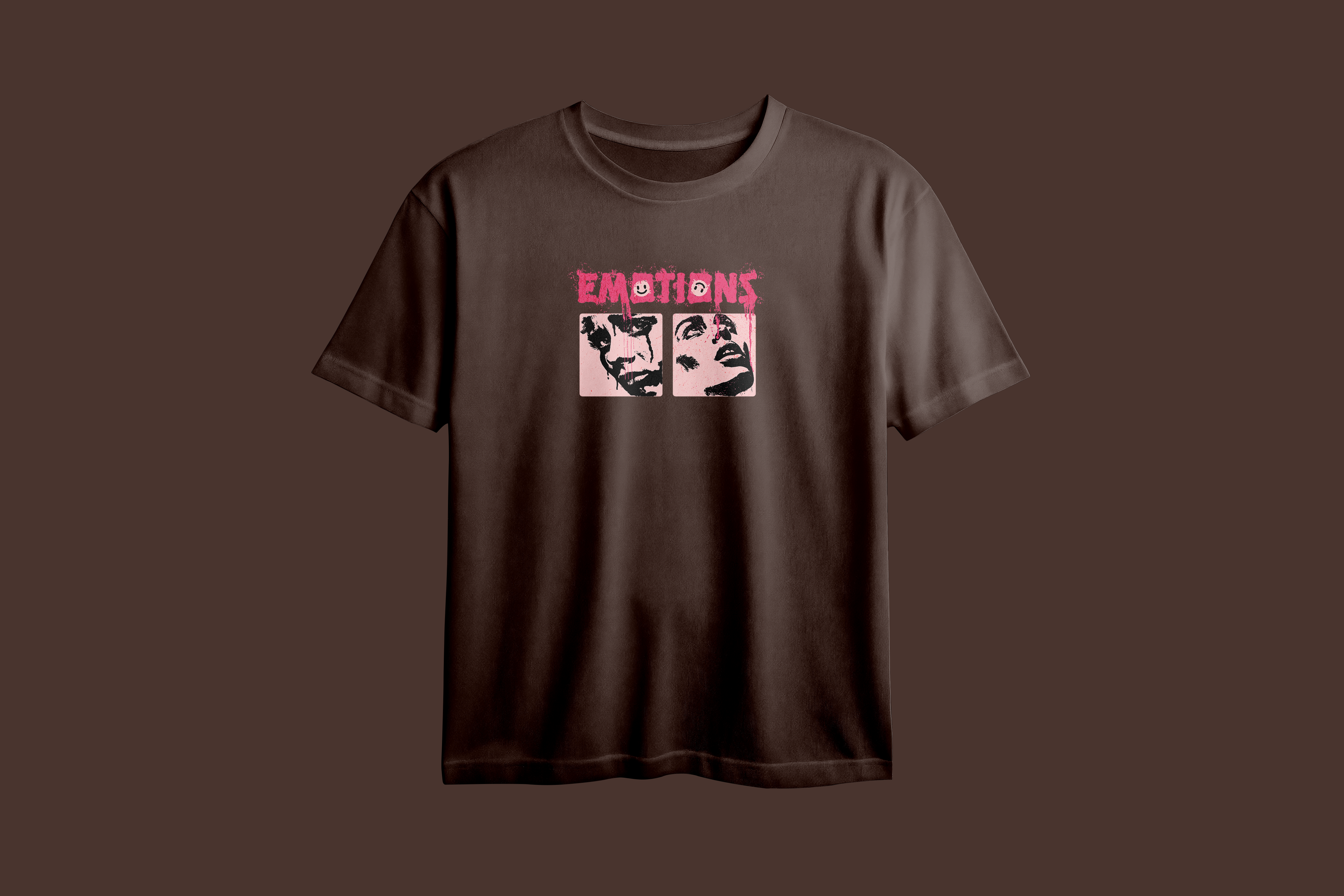 Emotions Printed Oversized Tee