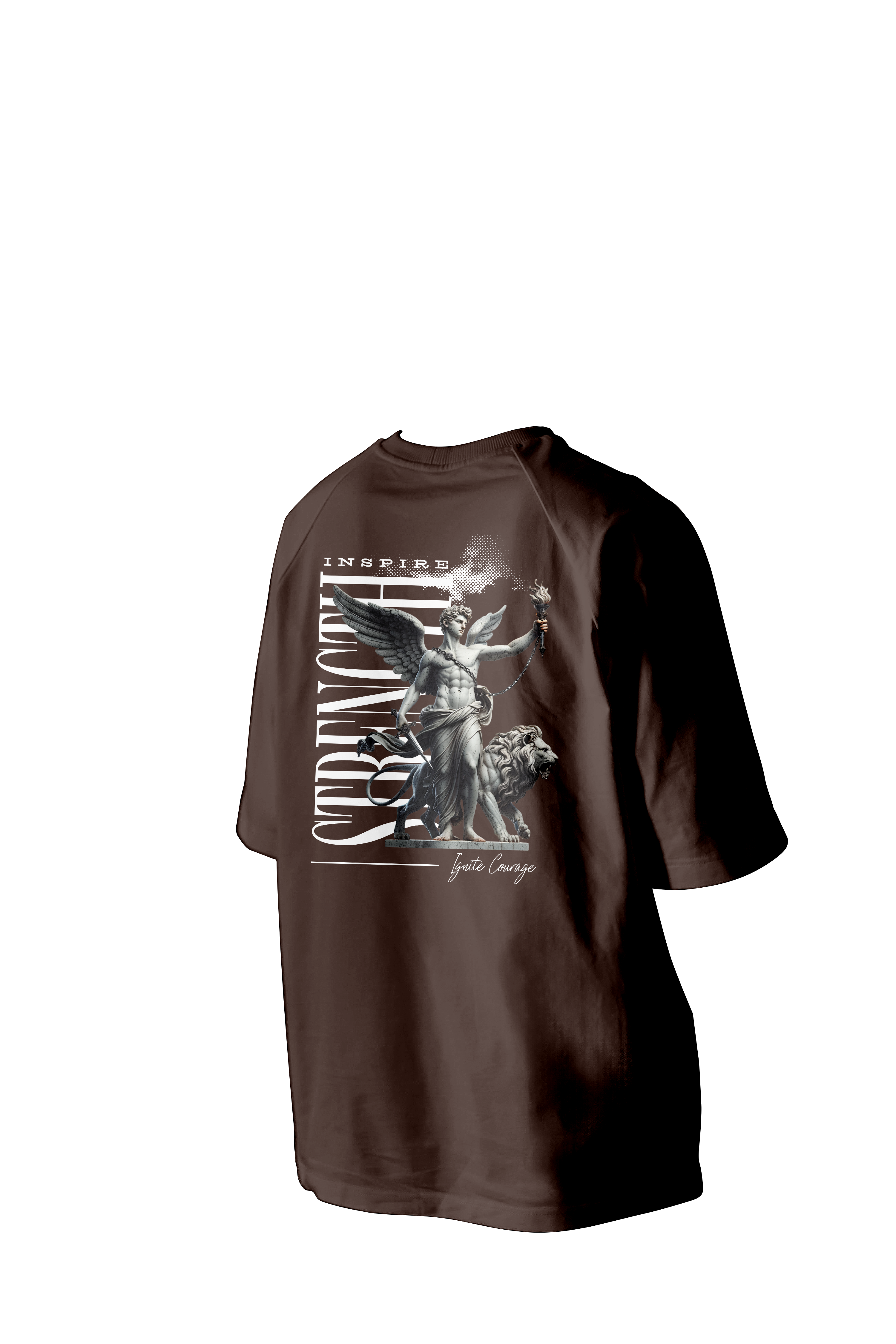 Inspire Strength Printed Oversized Tee
