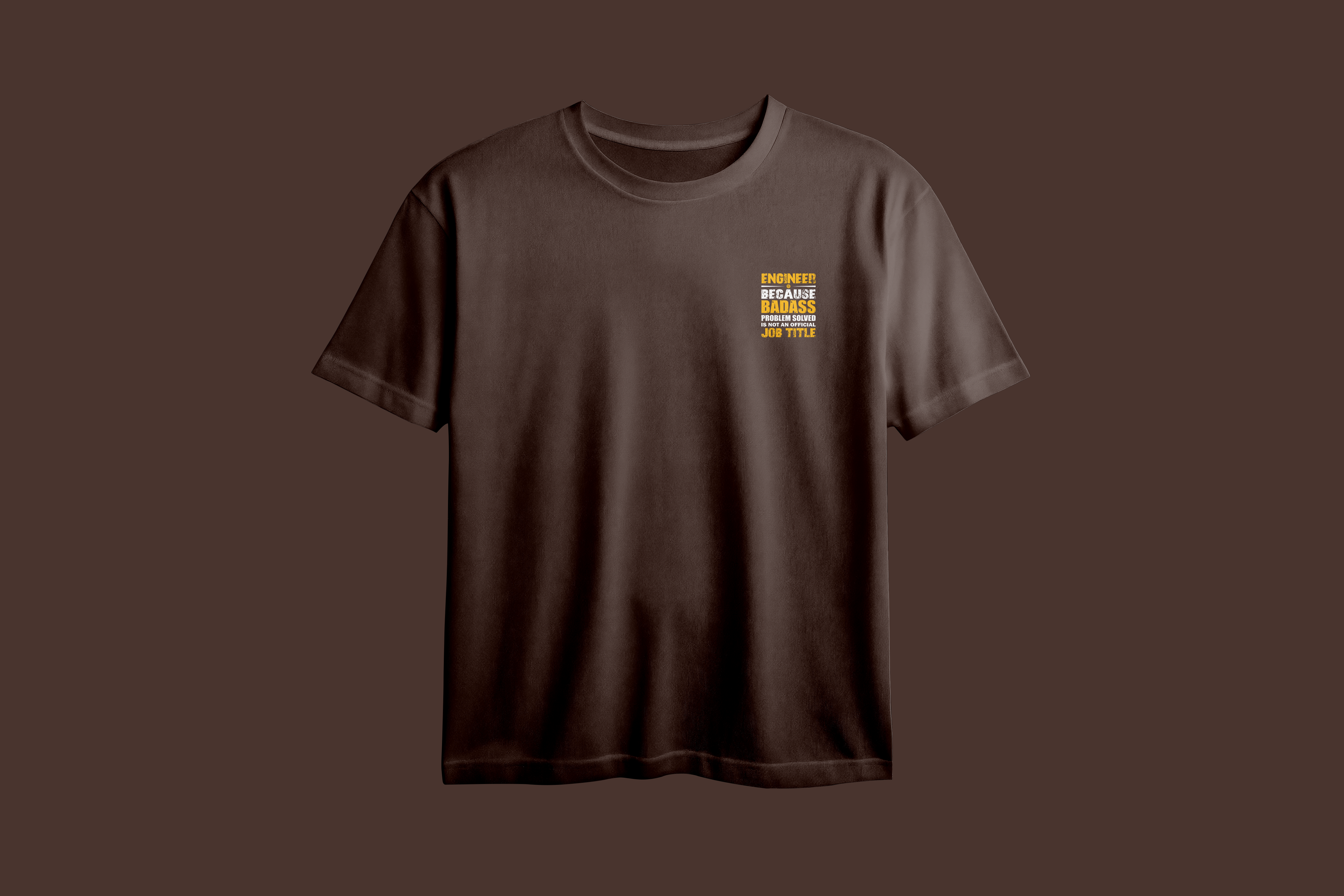 Engineer Badass Oversized Chest Printed T-Shirt