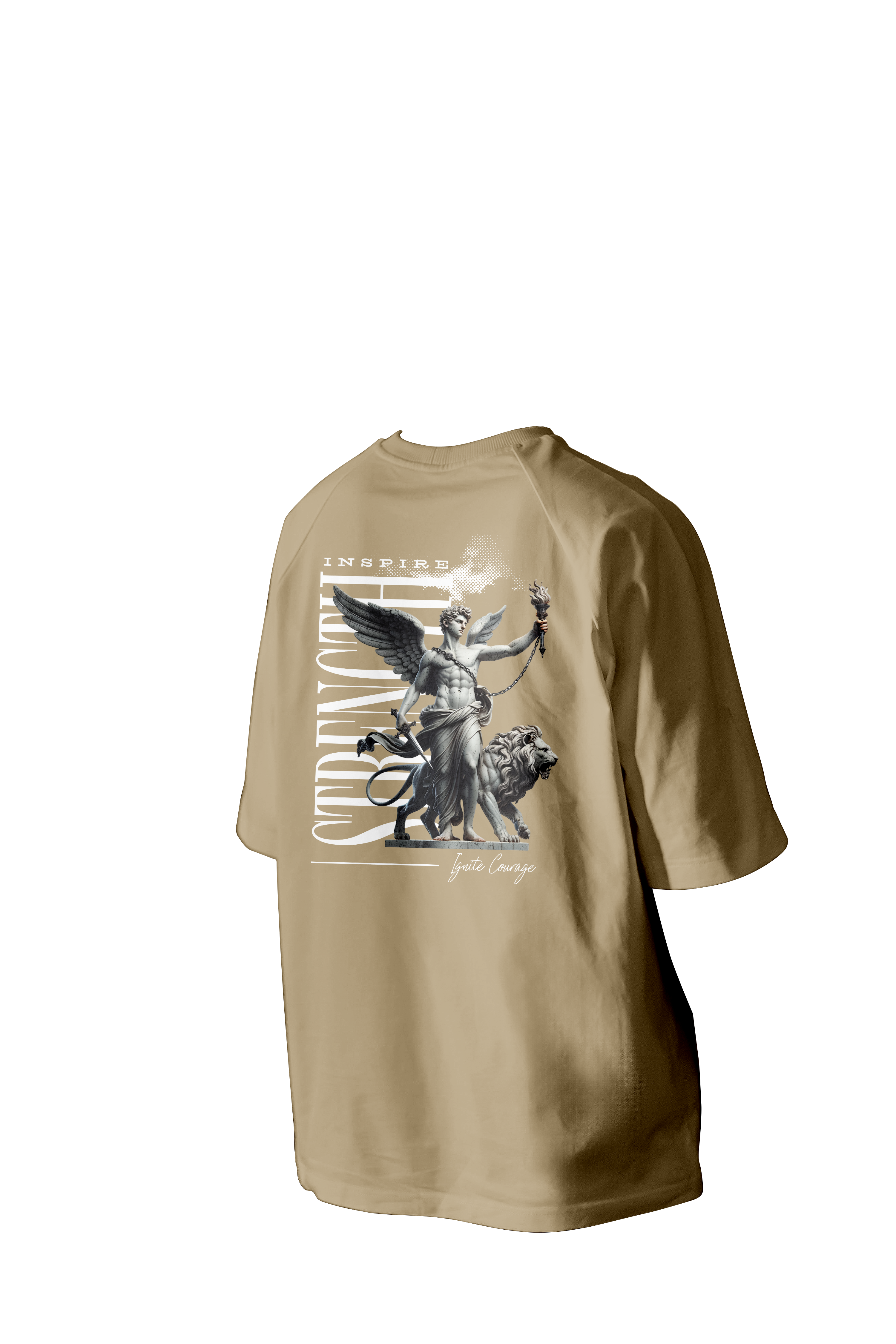 Inspire Strength Printed Oversized Tee