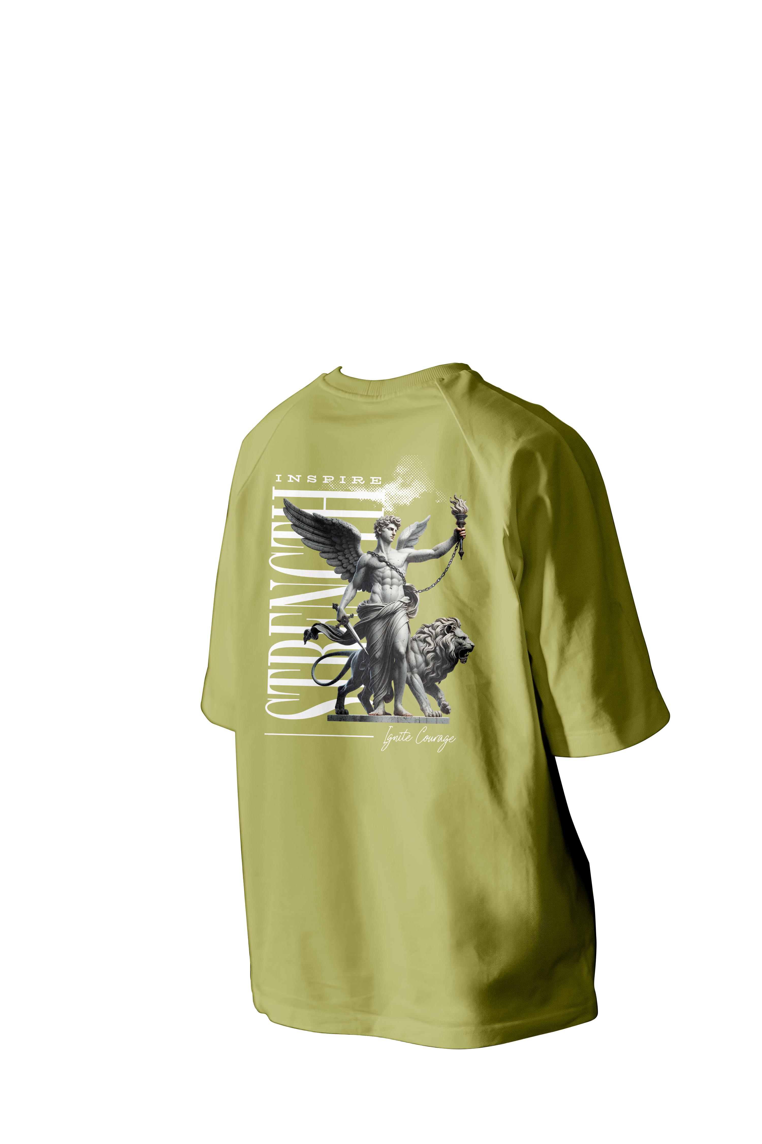 Inspire Strength Printed Oversized Tee