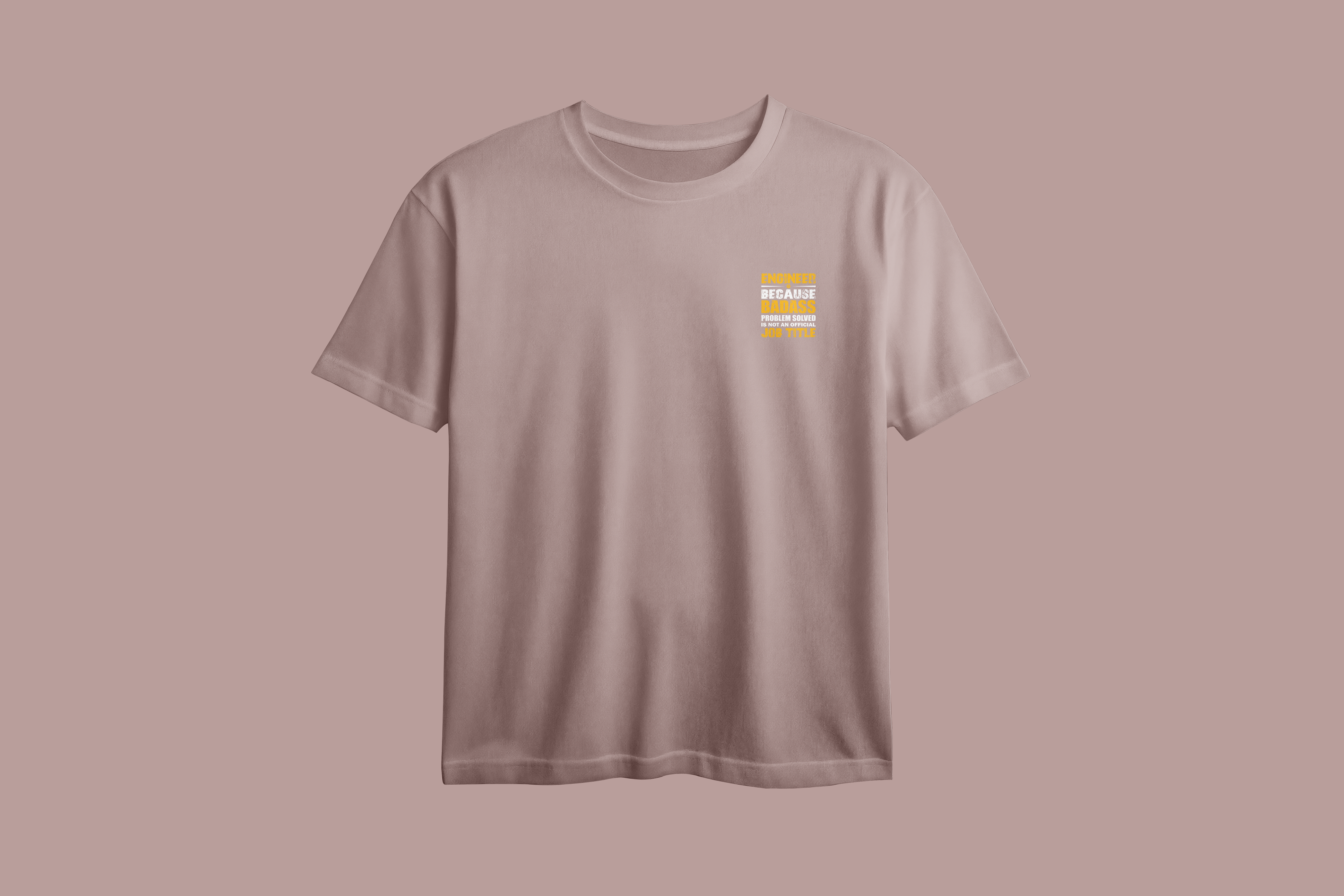 Engineer Badass Oversized Chest Printed T-Shirt