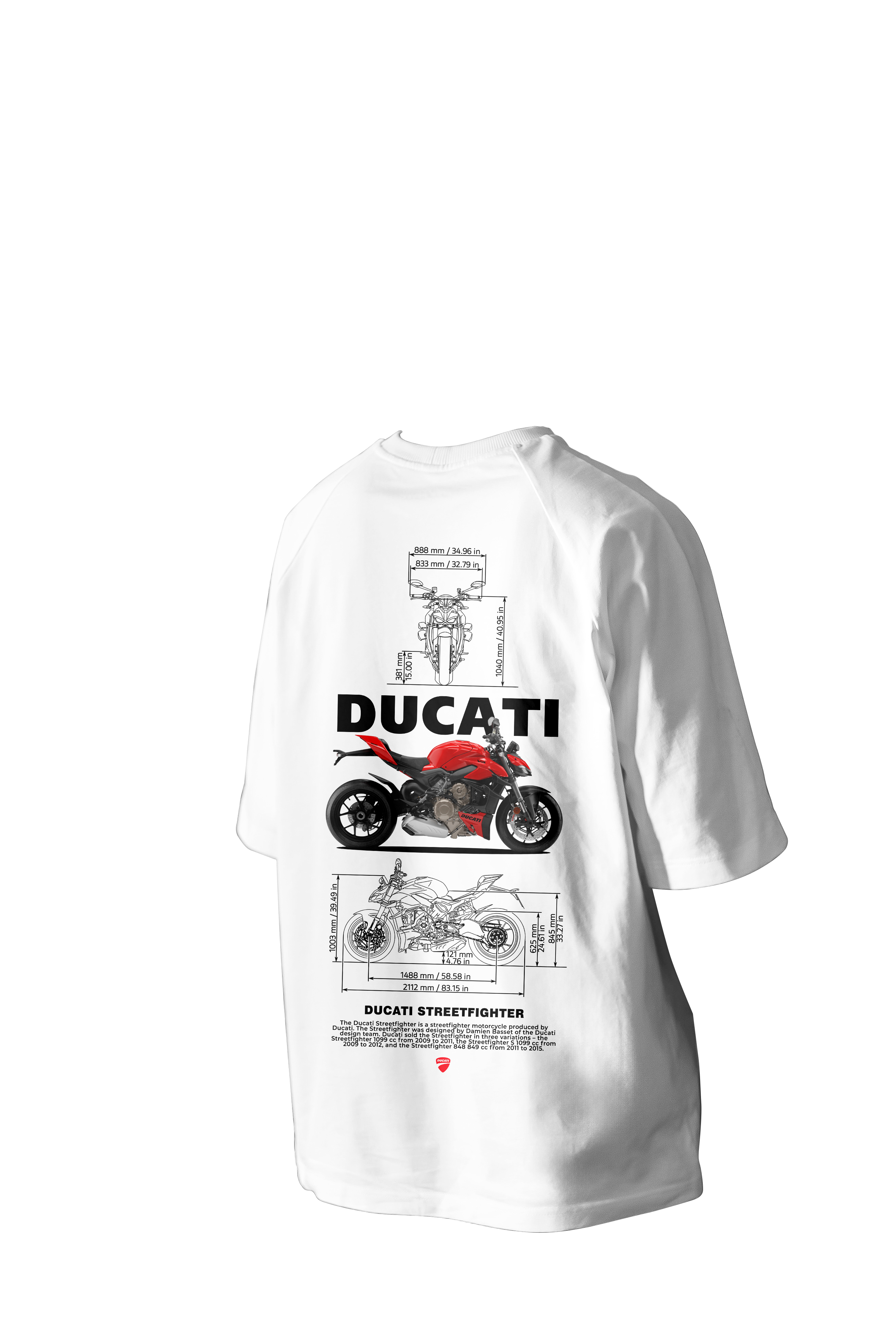 Ducati Streetfighter Printed Oversized Tee