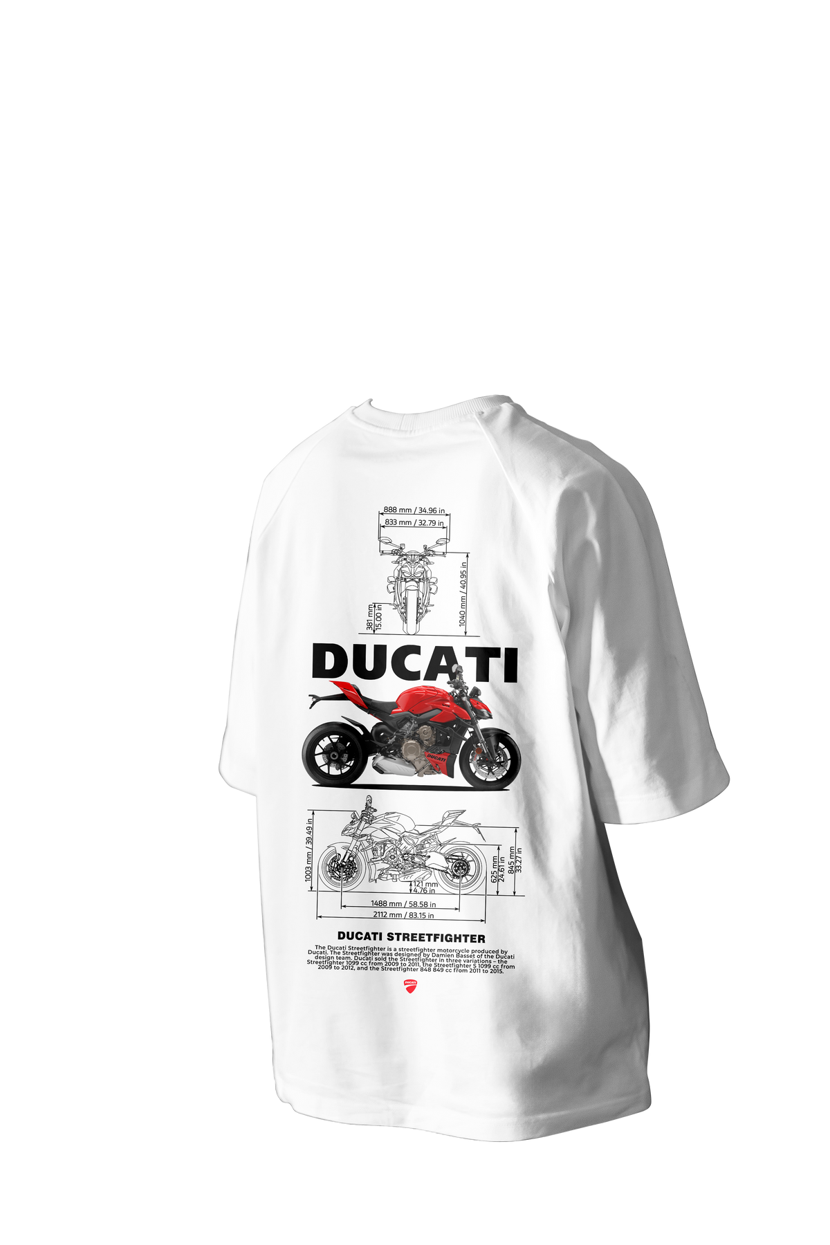 Ducati Streetfighter Printed Oversized Tee