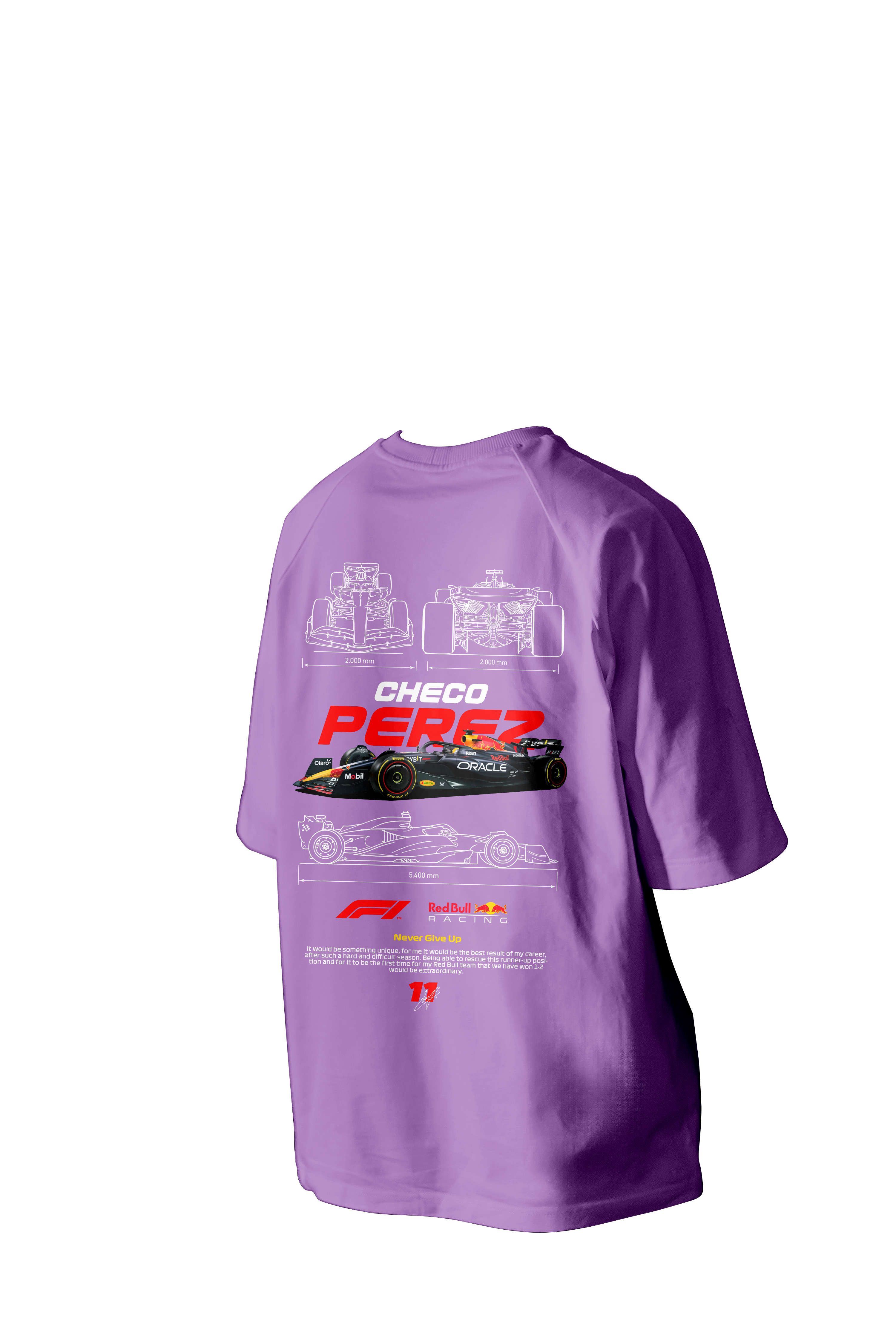 Checo Perez Printed Oversized Tee