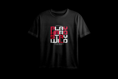 Play Hard Stay Wild Printed Oversized Tee
