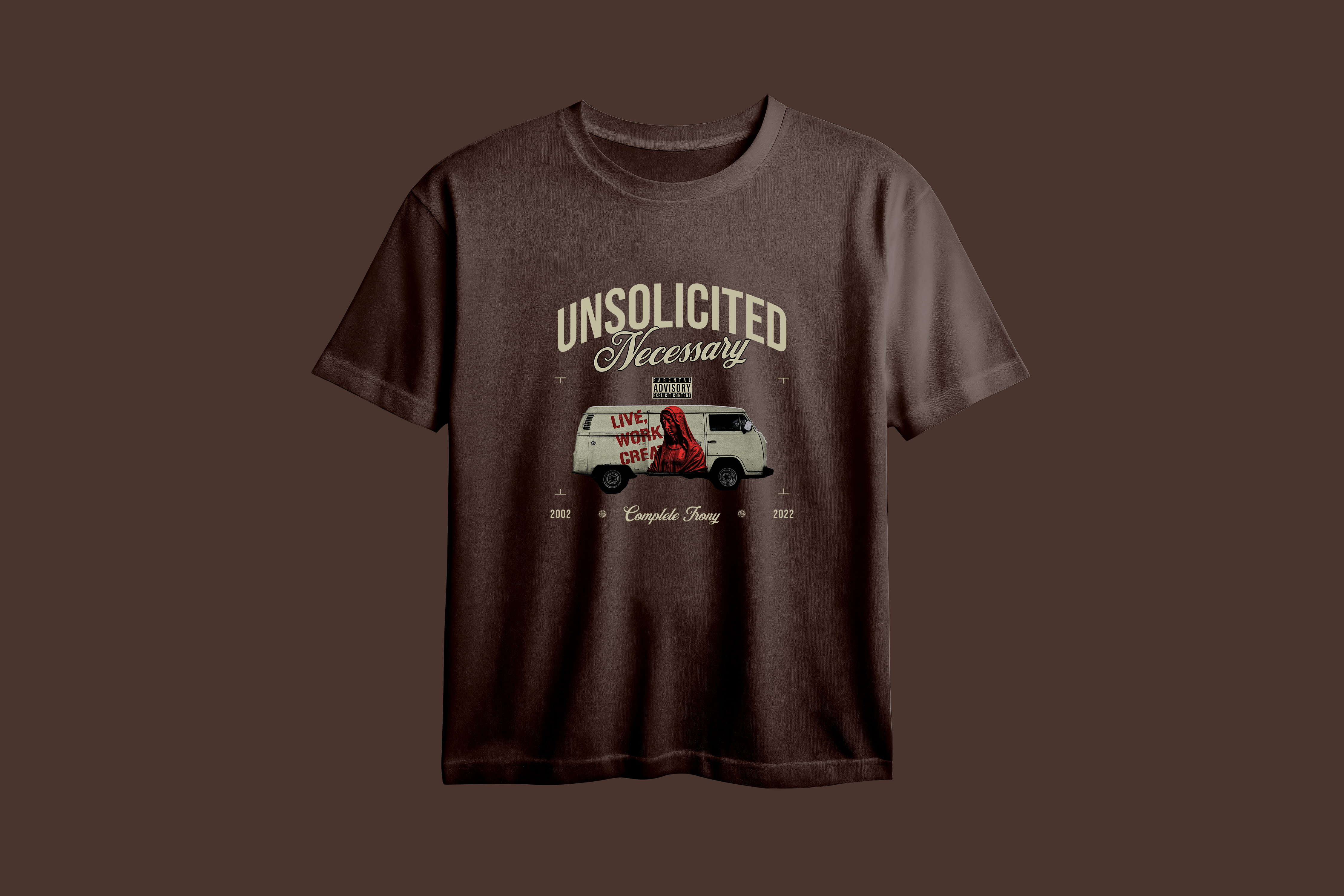 Unsolicited Necessary Printed Oversized Tee
