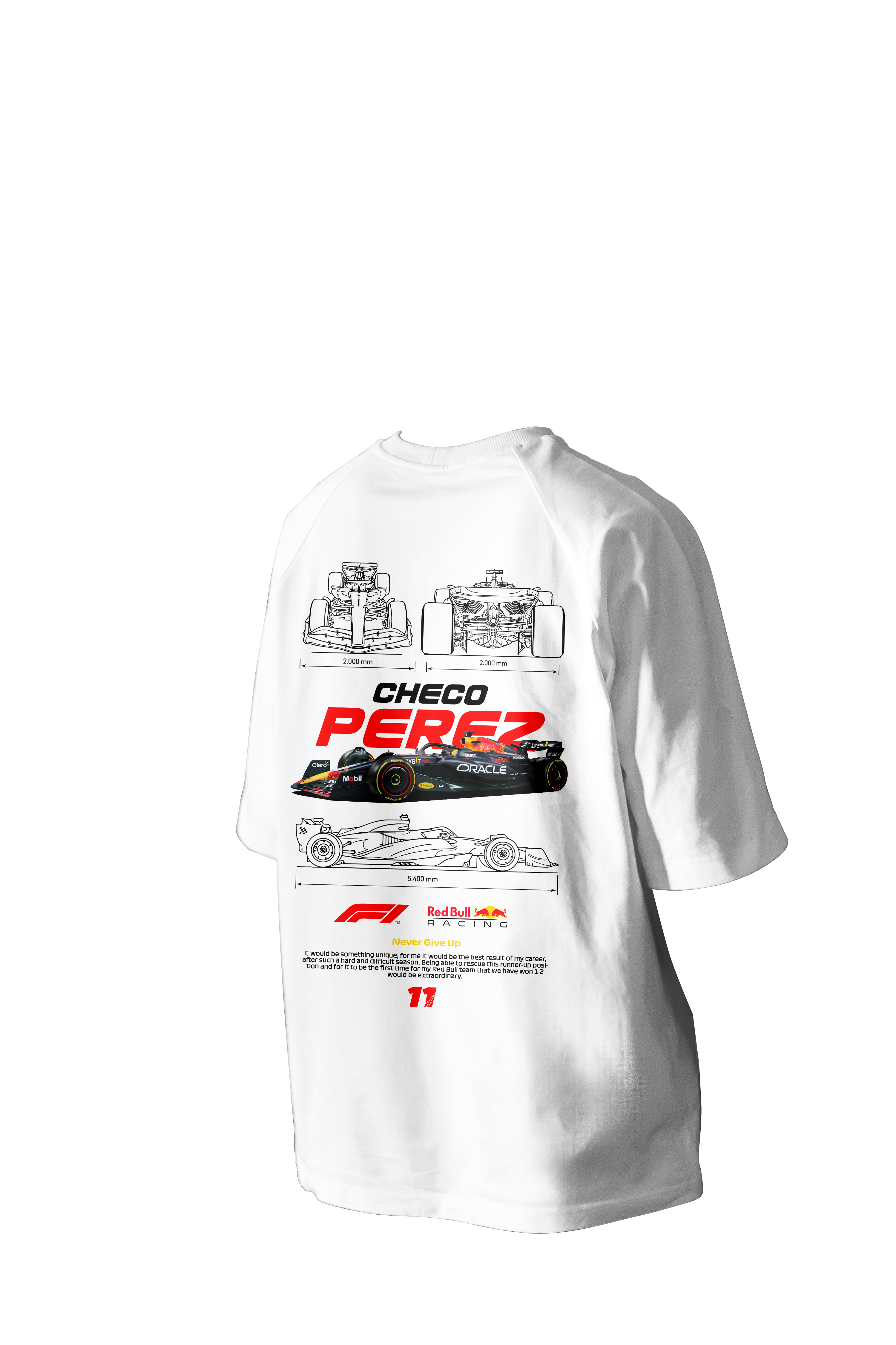 Checo Perez Printed Oversized Tee