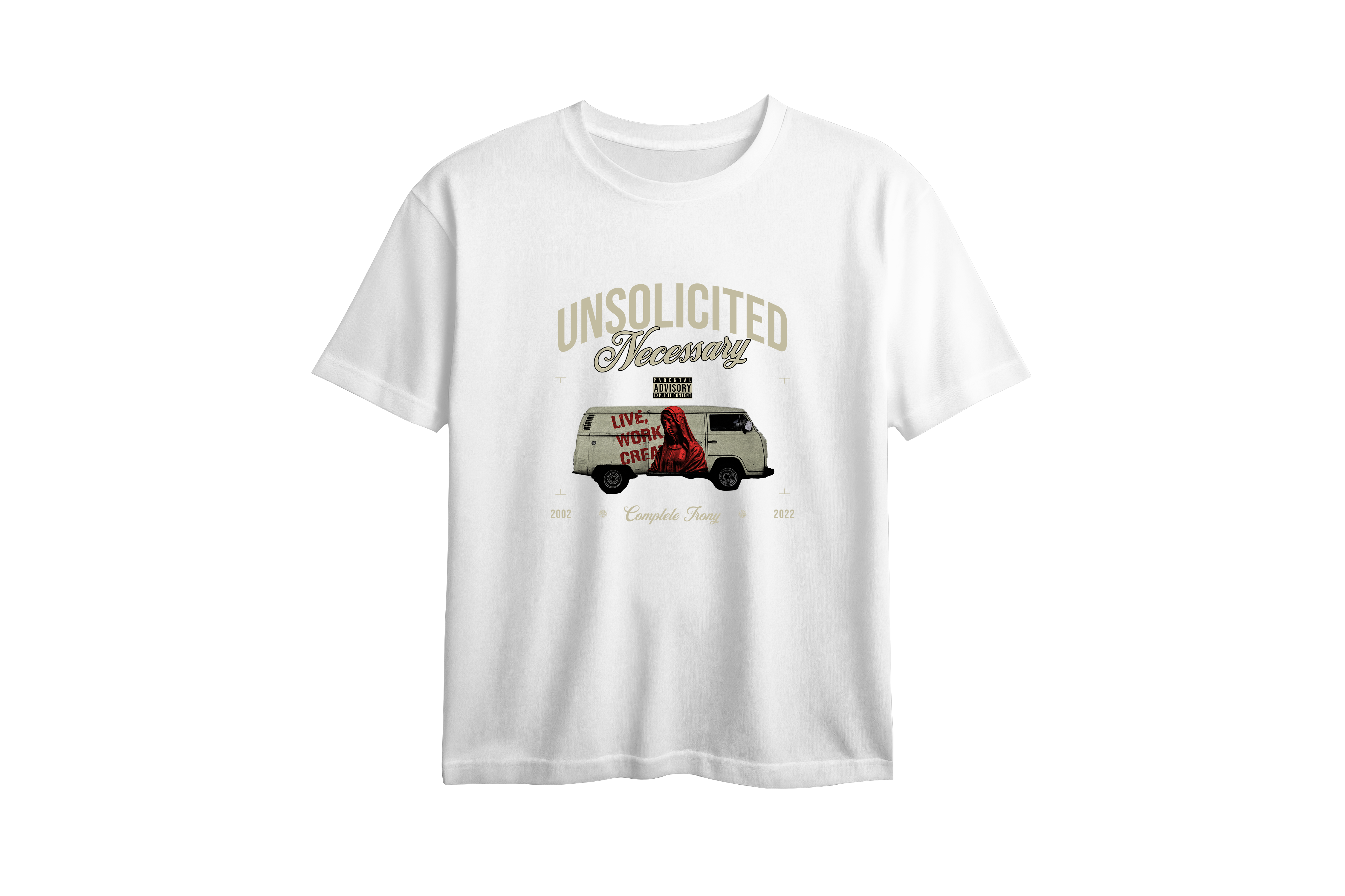 Unsolicited Necessary Printed Oversized Tee