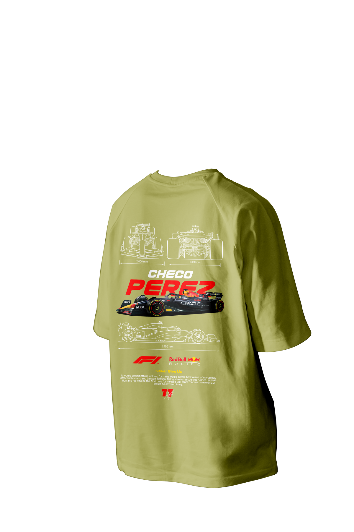 Checo Perez Printed Oversized Tee