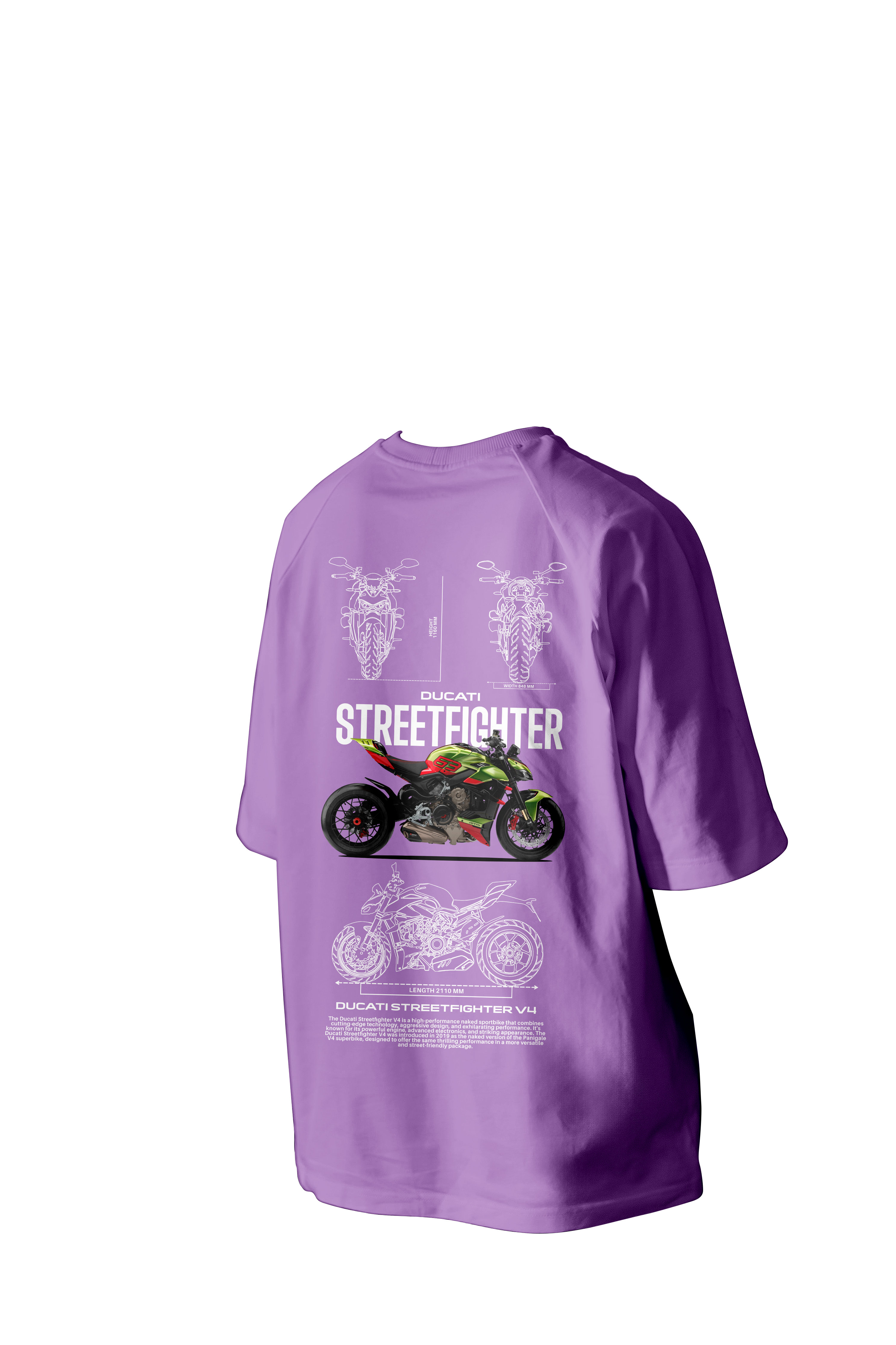Ducati Streetfighter V4 Printed Oversized Tee