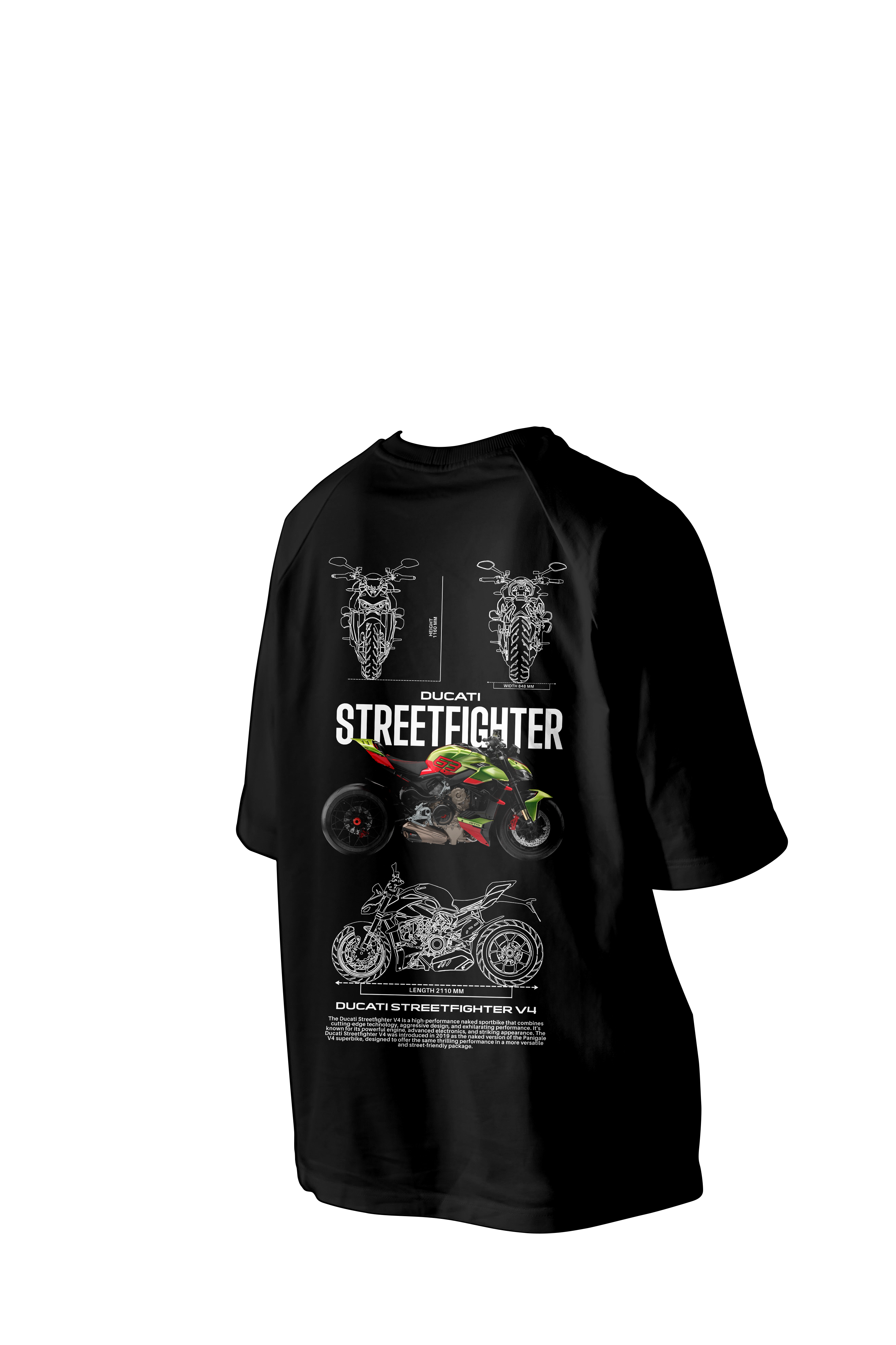 Ducati Streetfighter V4 Printed Oversized Tee