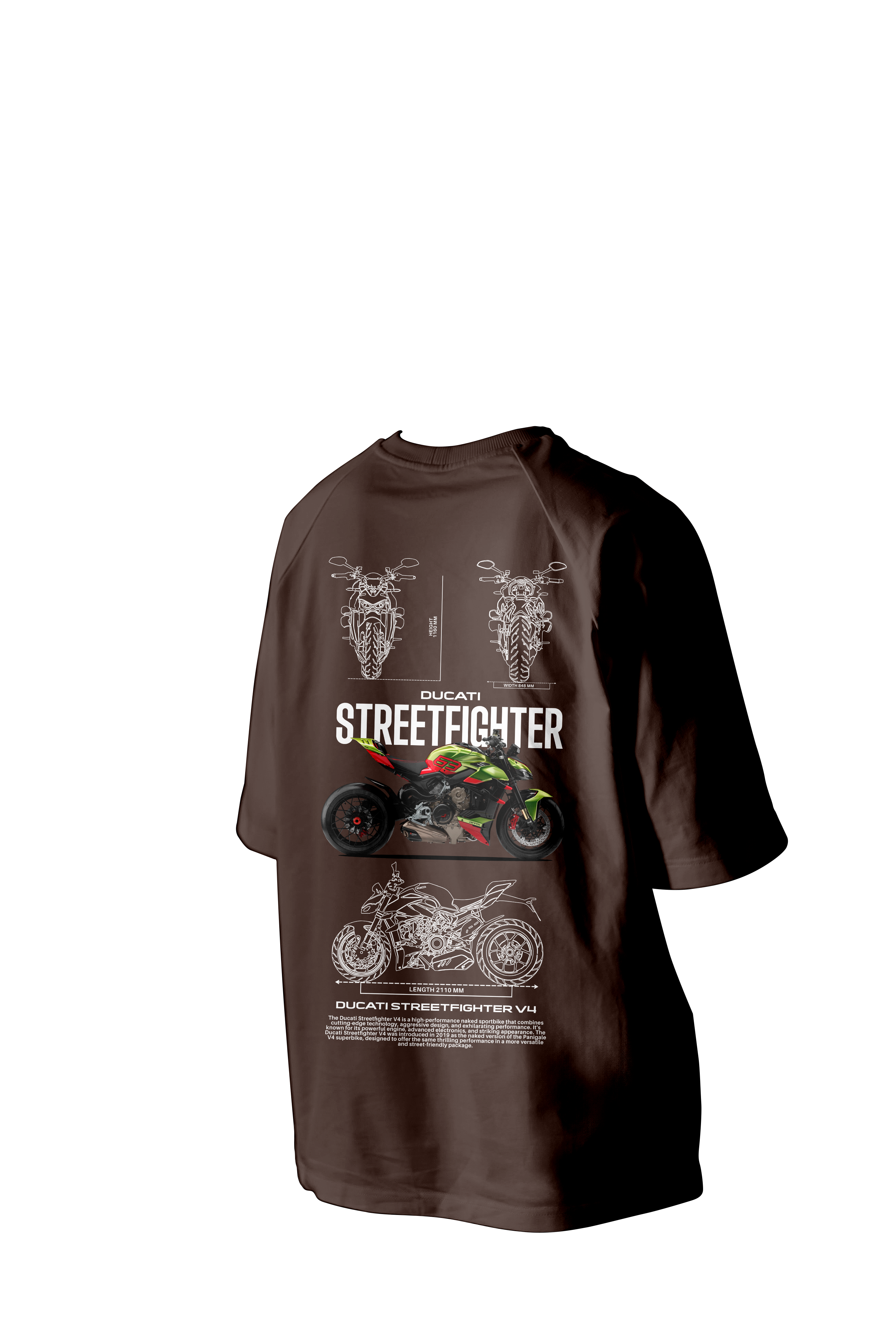 Ducati Streetfighter V4 Printed Oversized Tee