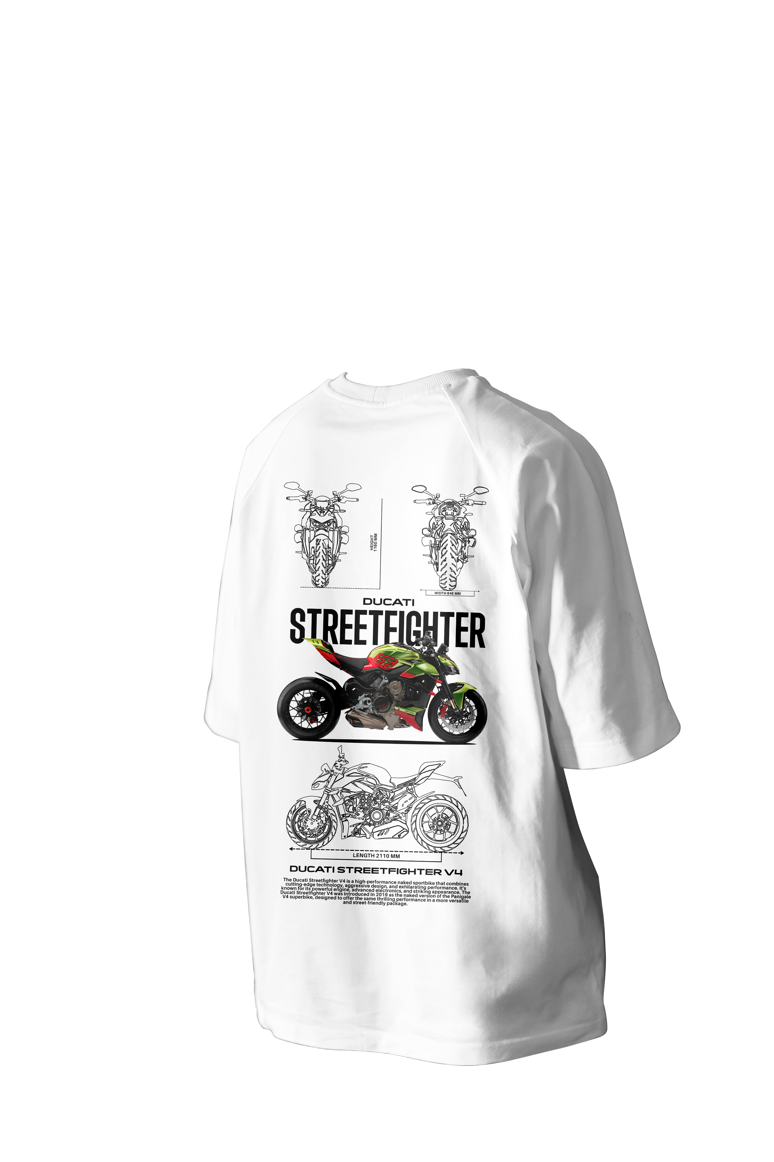 Ducati Streetfighter V4 Printed Oversized Tee