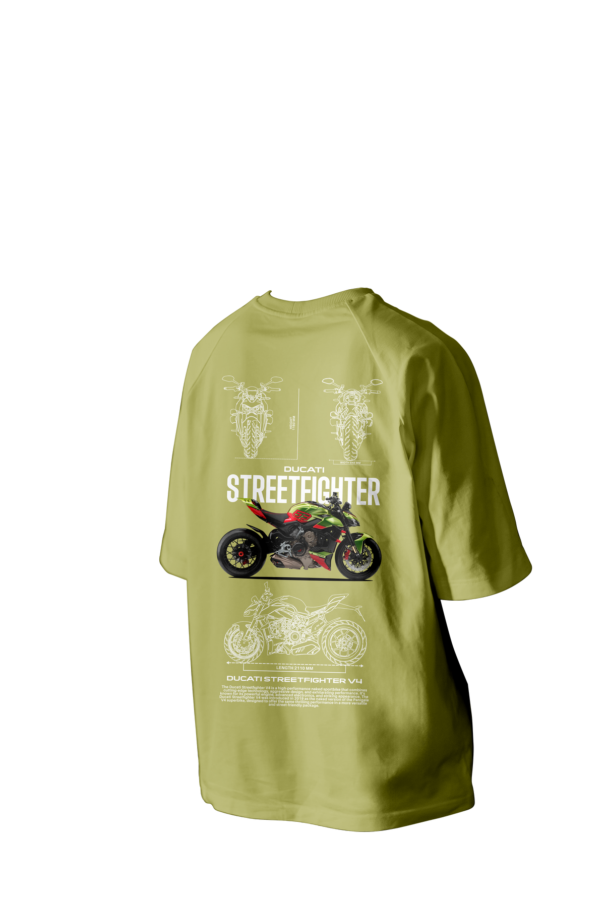 Ducati Streetfighter V4 Printed Oversized Tee
