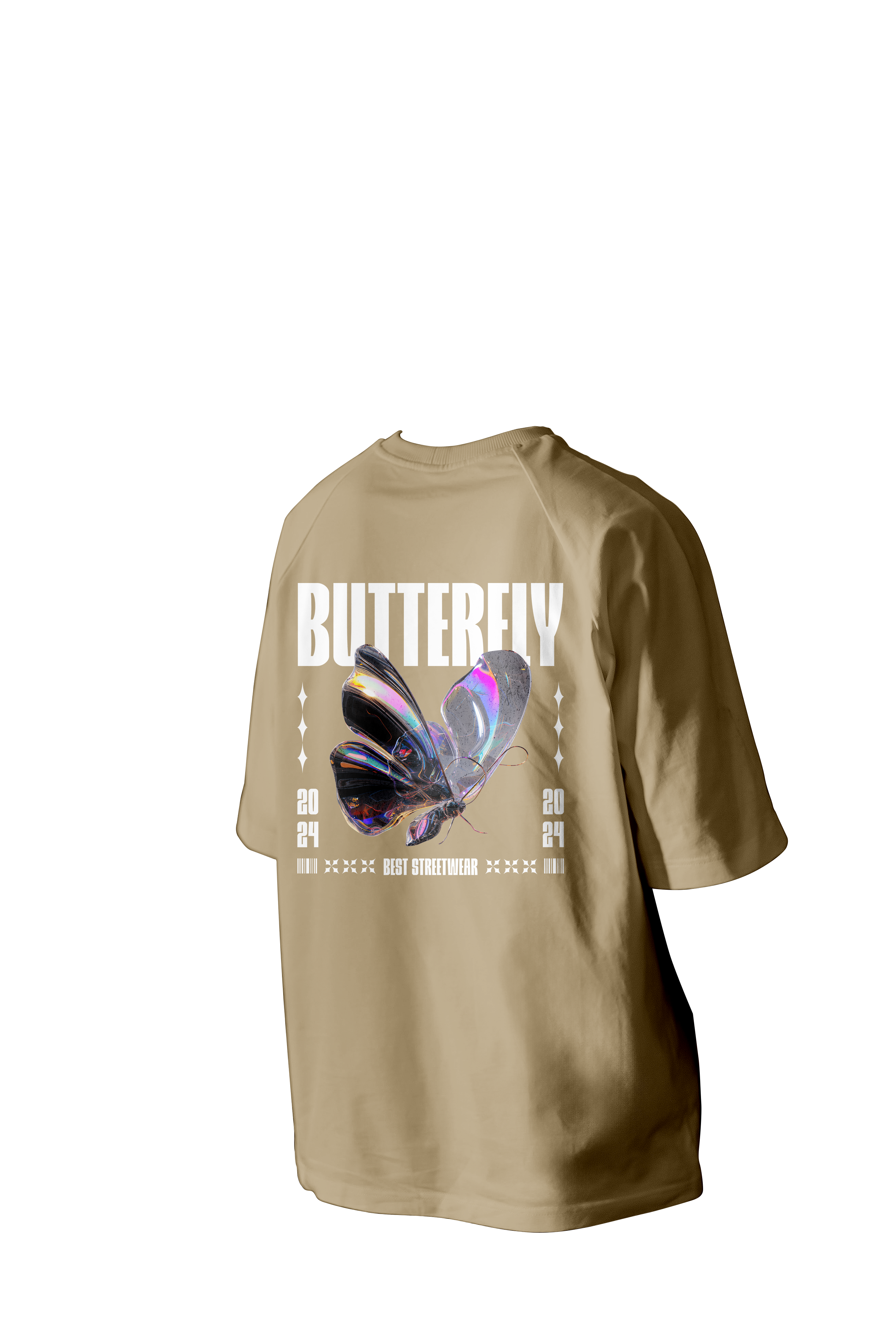 Butterfly Printed Oversized Tee