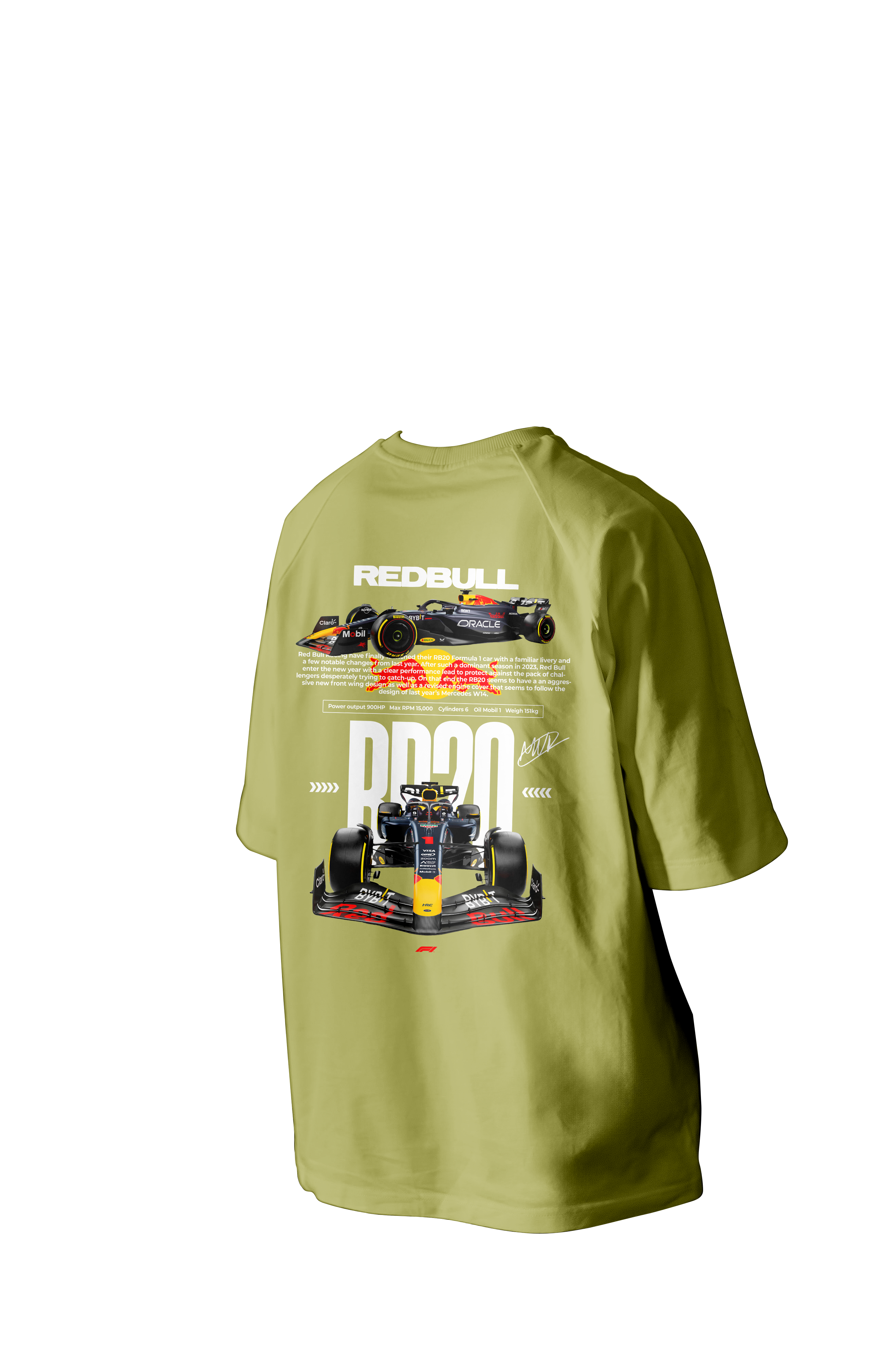 RB20 Back Printed Oversized Tee