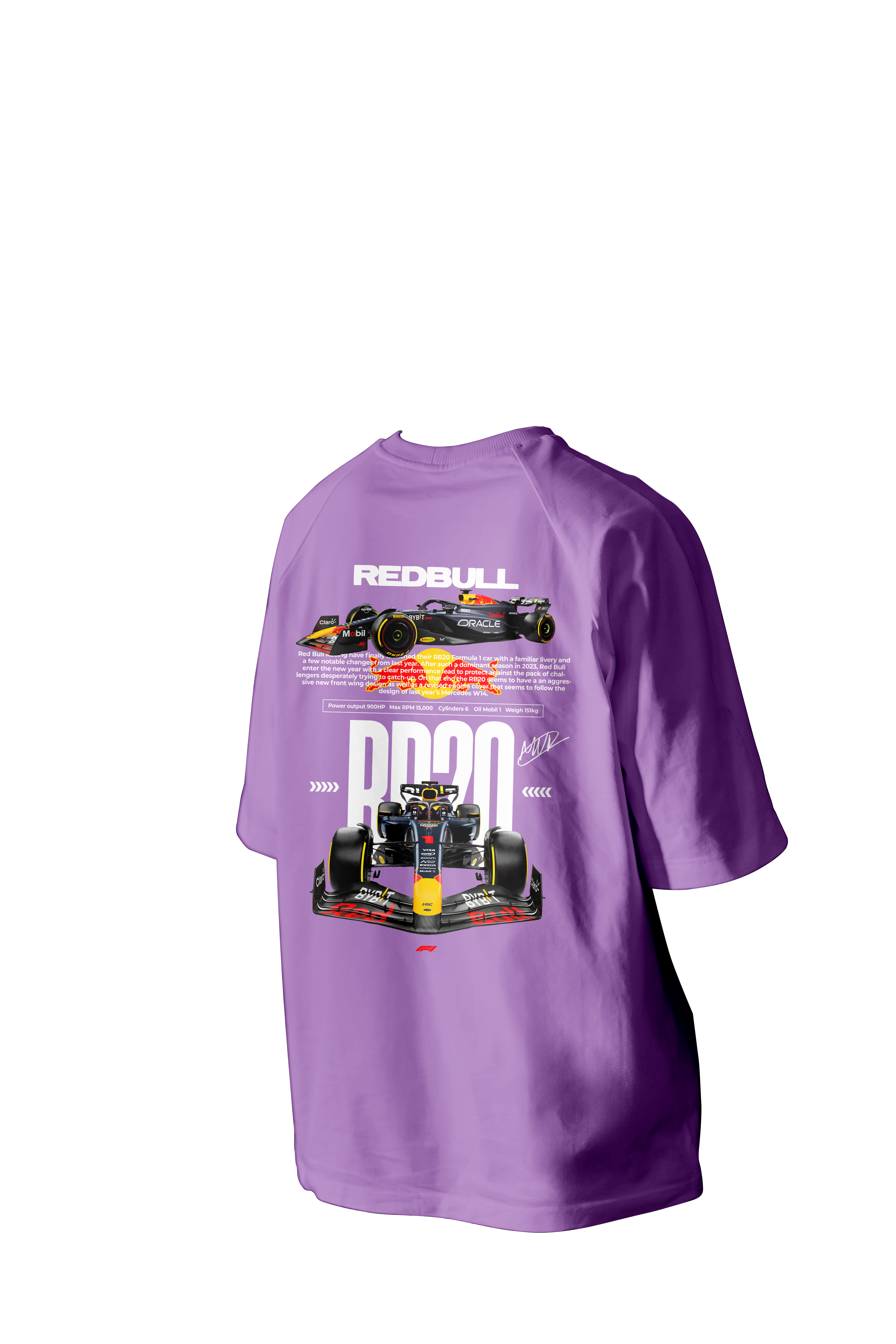 RB20 Back Printed Oversized Tee