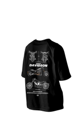 Harley Davidson Printed Oversized Tee