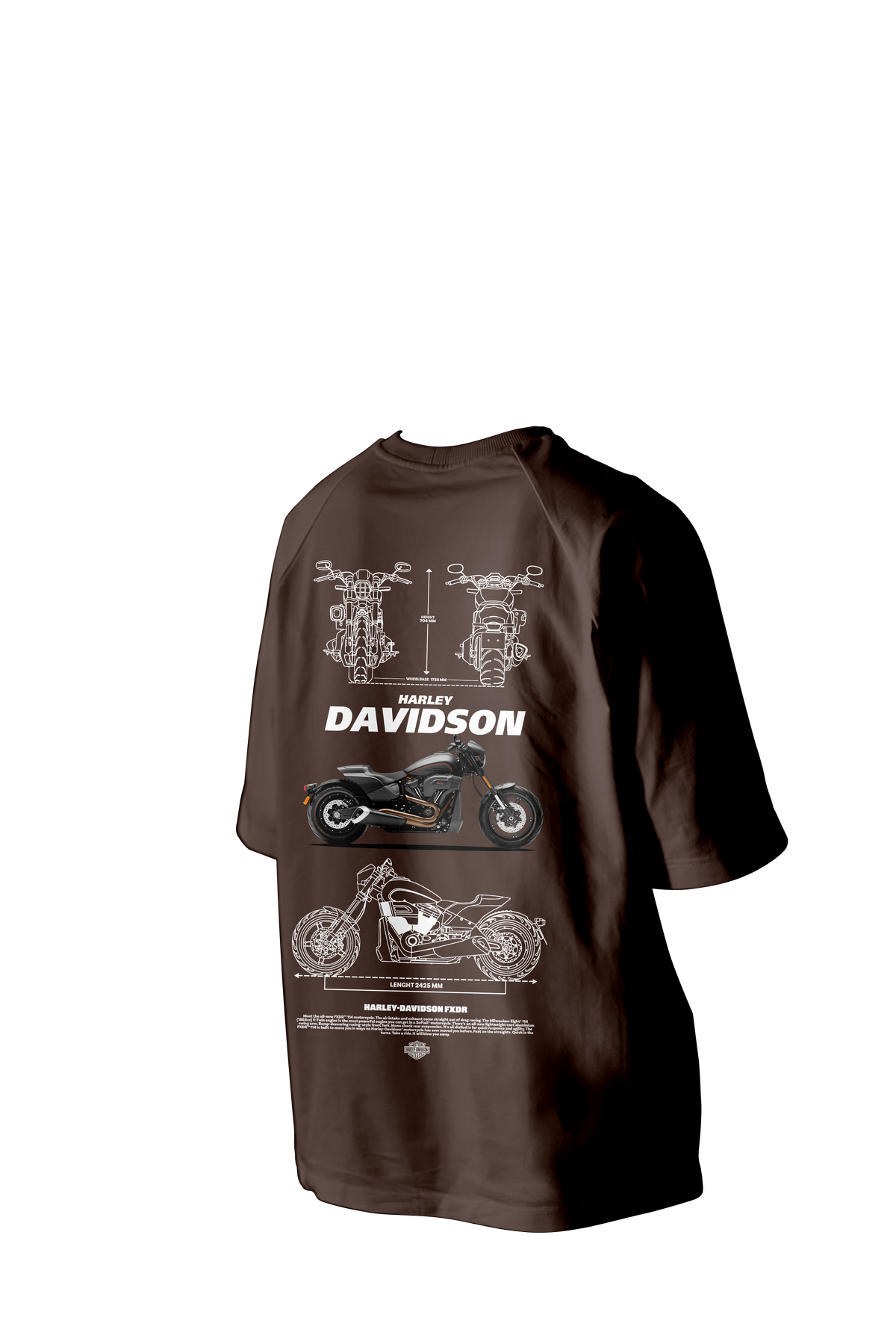 Harley Davidson Printed Oversized Tee