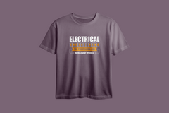 Electrical Engineering The Profession For Intelligent People Oversized Printed T-Shirt