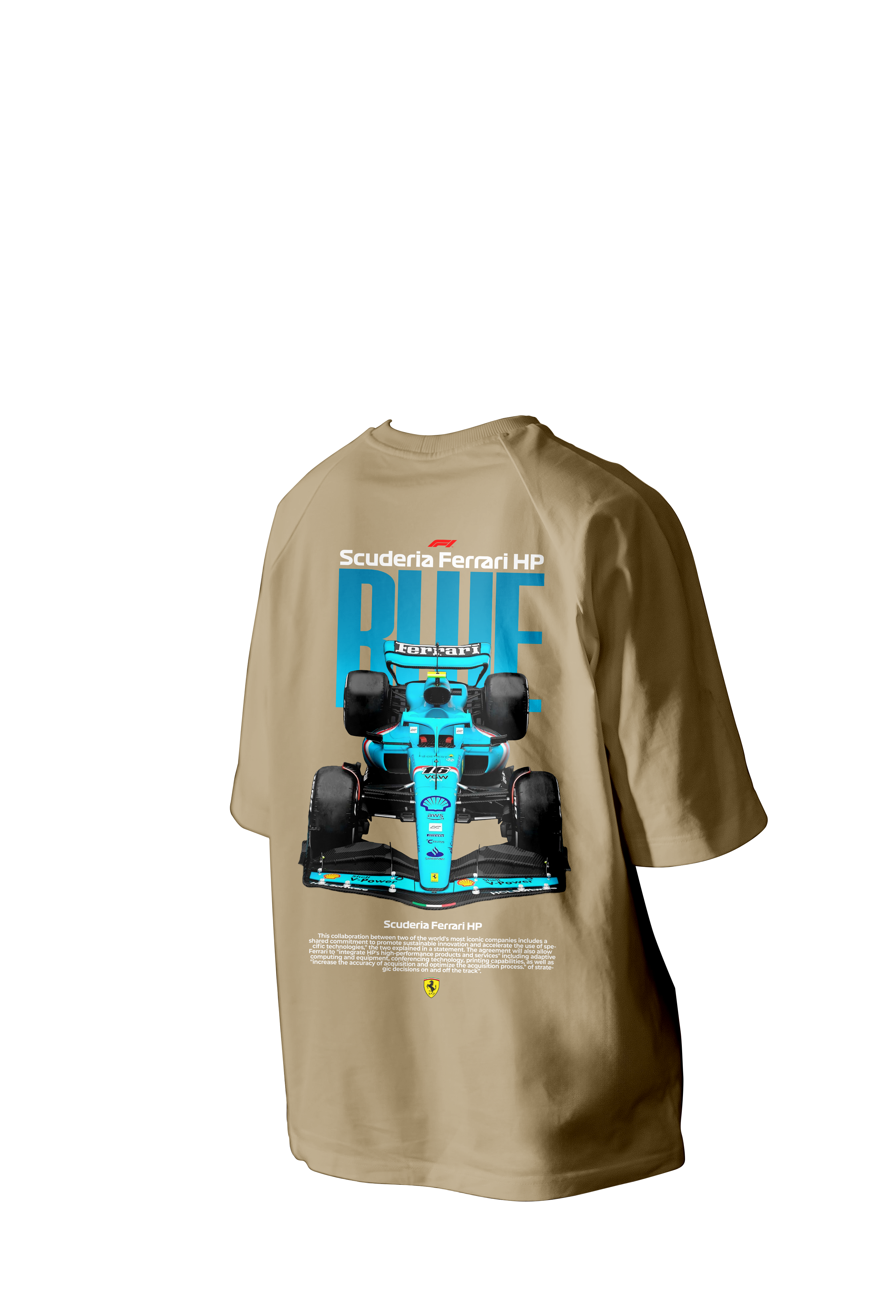 Scuderia Ferrari HP Printed Oversized Tee