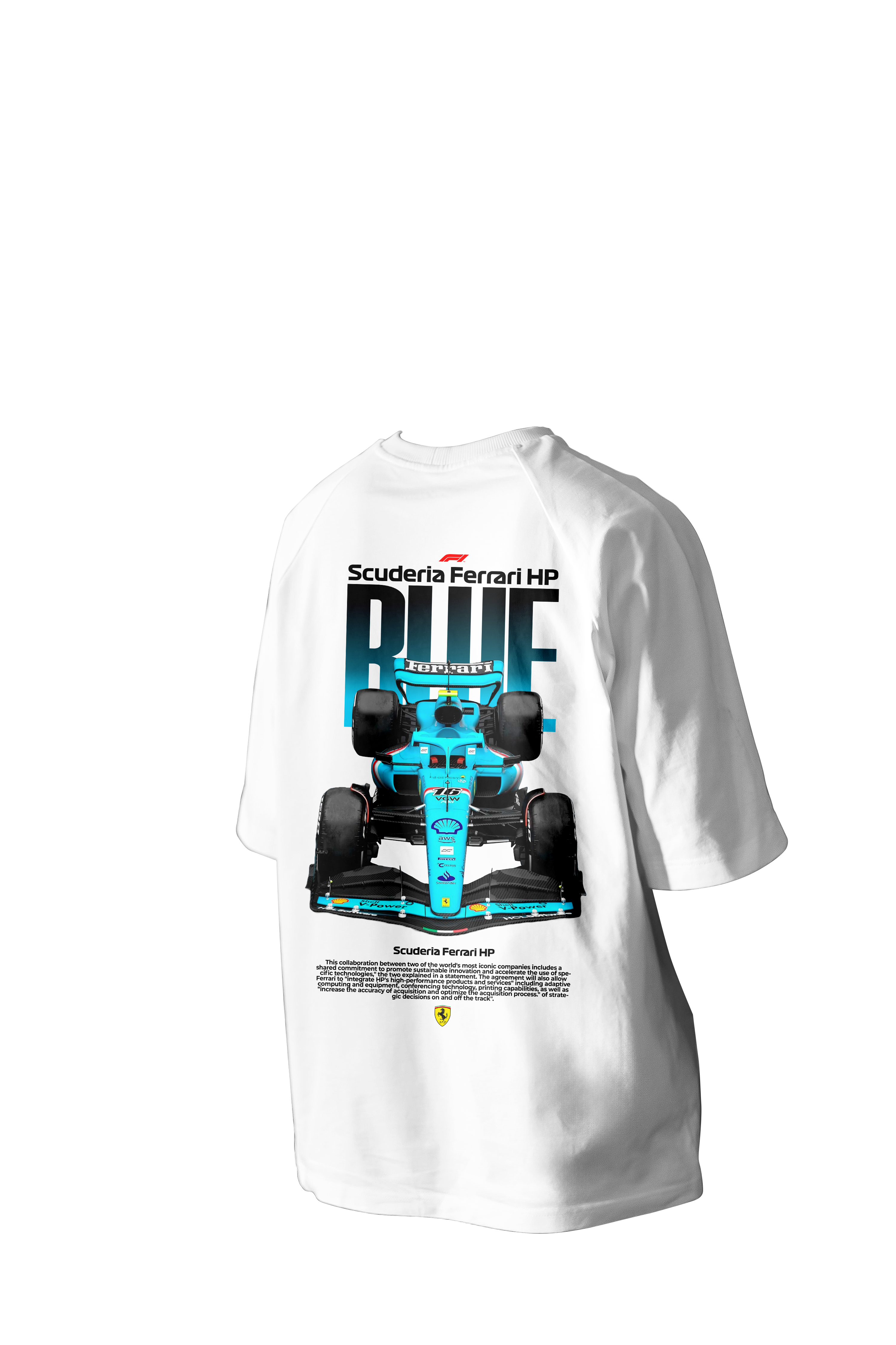 Scuderia Ferrari HP Printed Oversized Tee