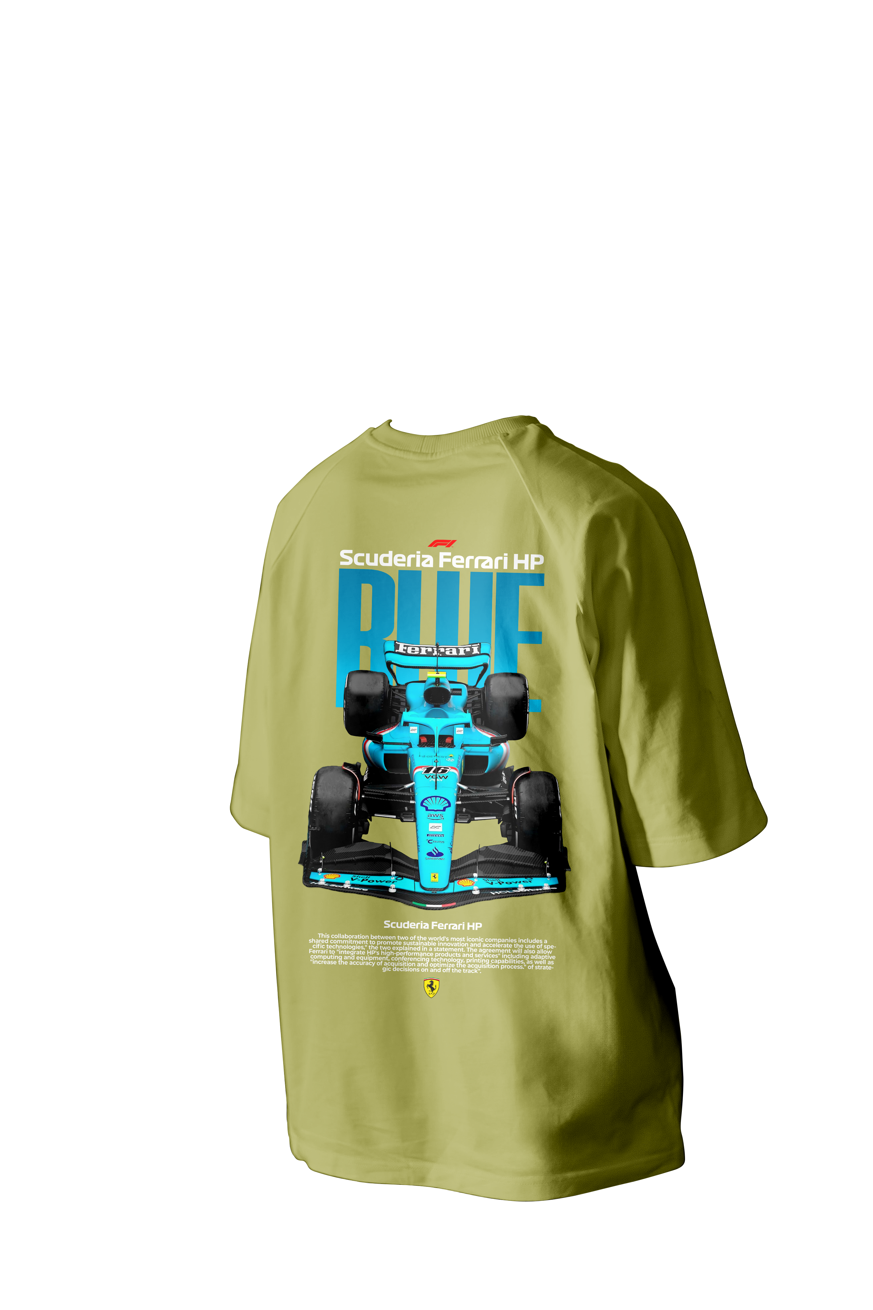 Scuderia Ferrari HP Printed Oversized Tee