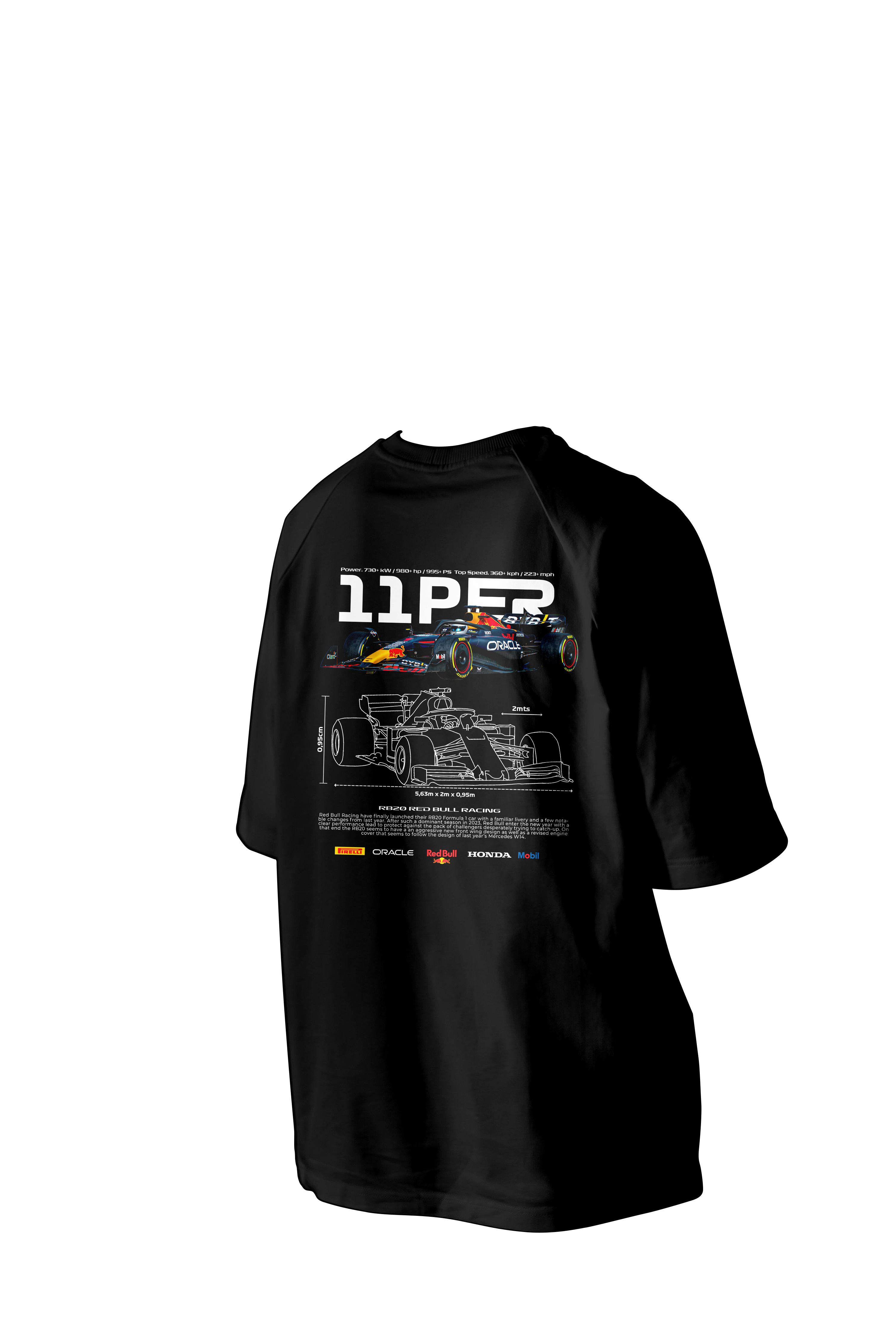 11 PER Printed Oversized Tee