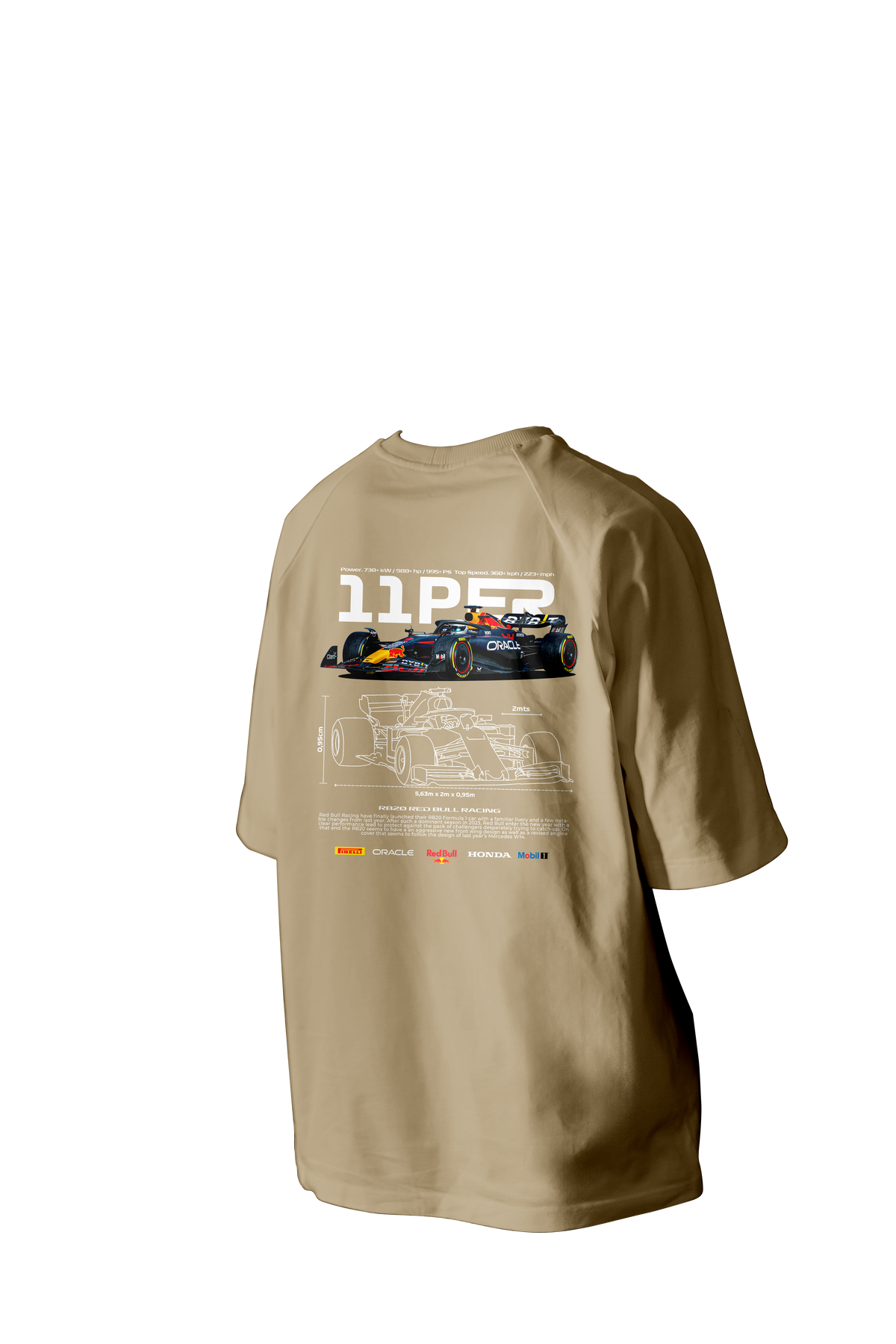 11 PER Printed Oversized Tee