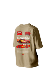 Lightning MCQUEEN Printed Oversized Tee