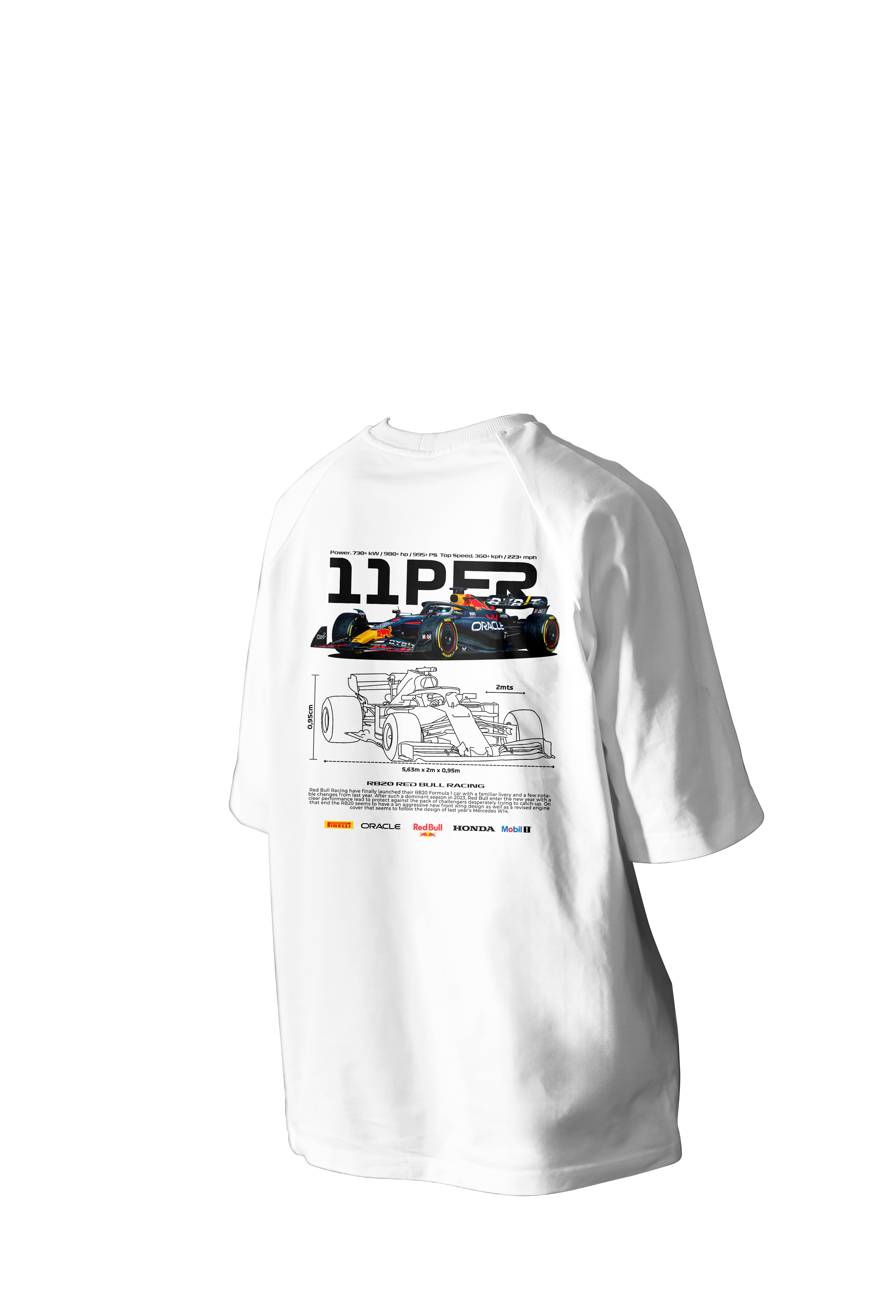 11 PER Printed Oversized Tee