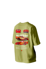 Lightning MCQUEEN Printed Oversized Tee