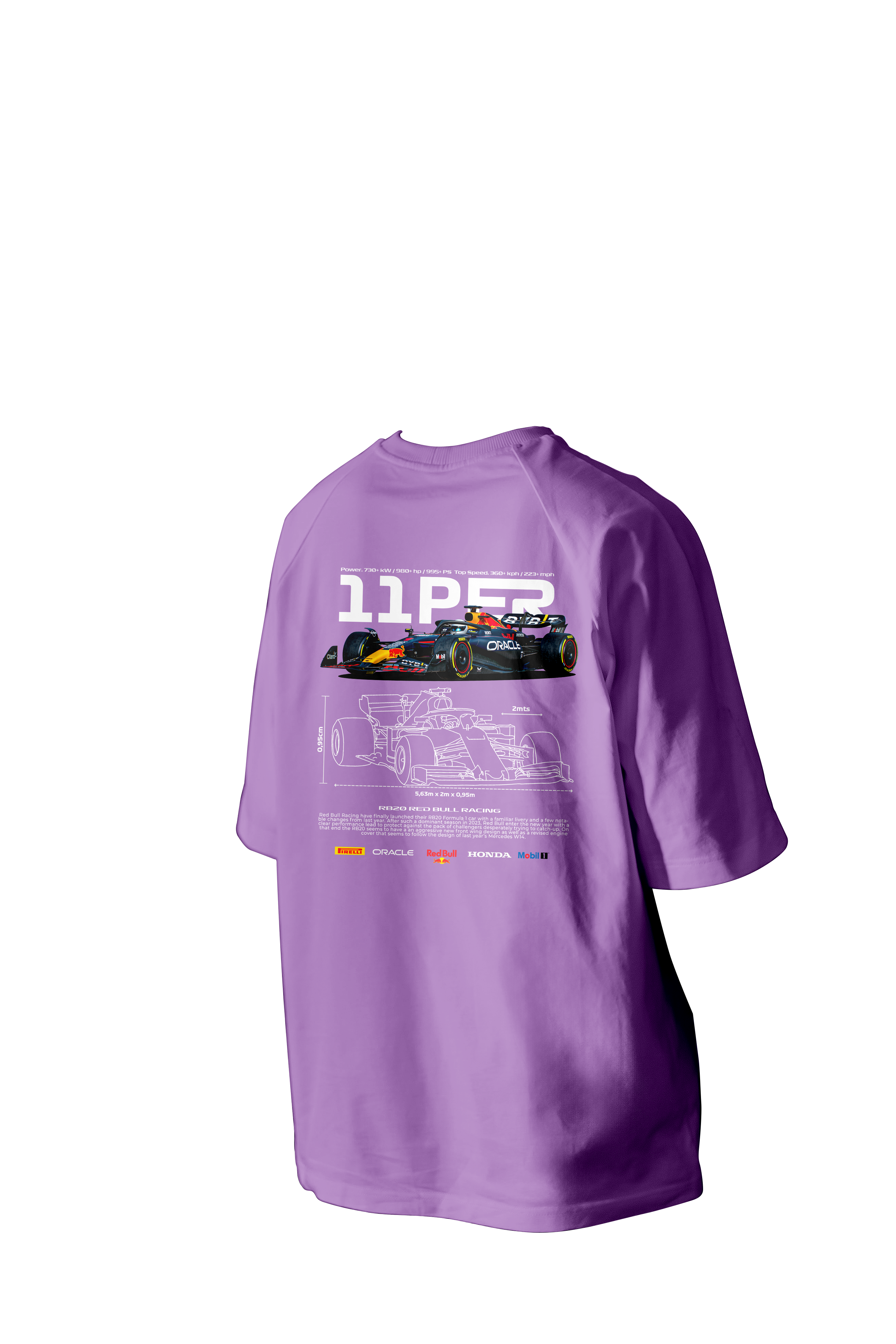 11 PER Printed Oversized Tee