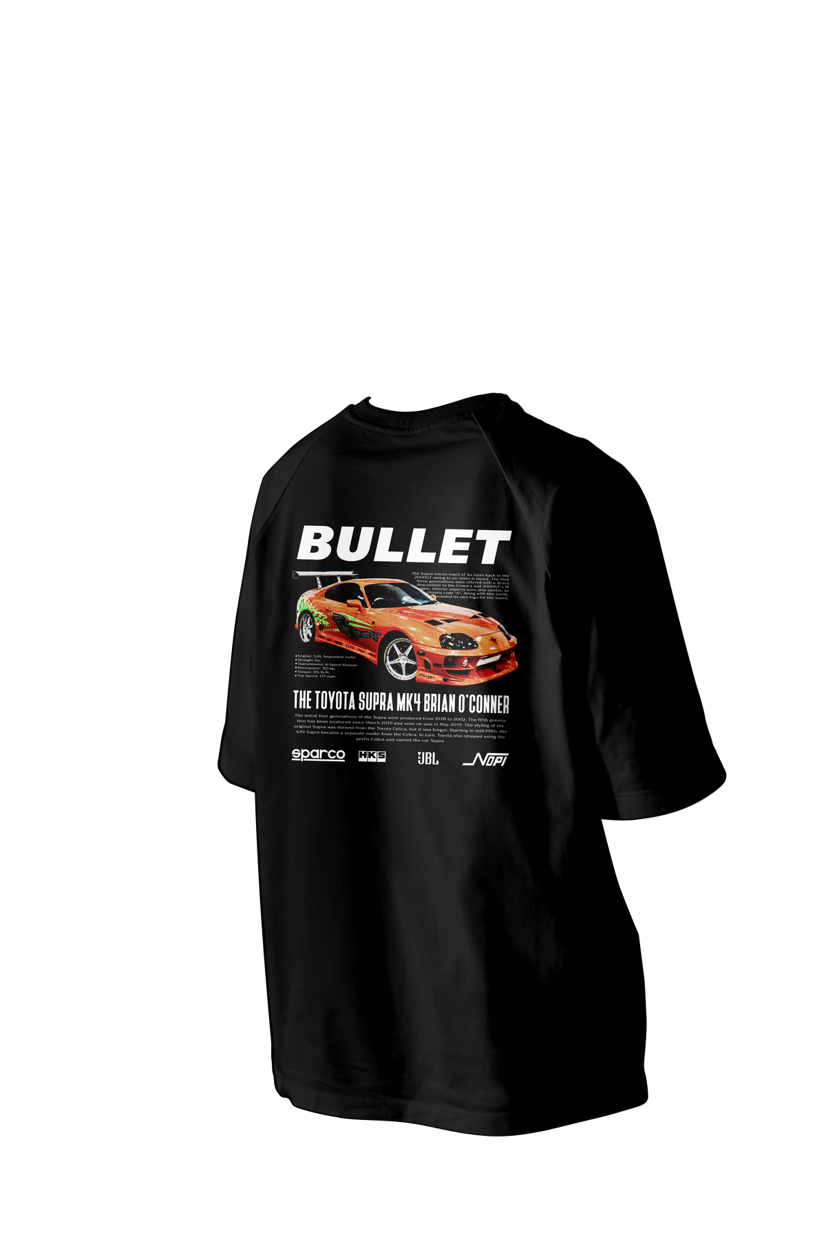 The TOYOTA SUPRA MK4 Printed Oversized Tee