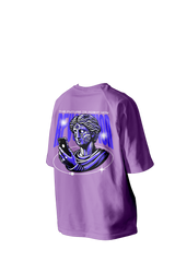 The Future is Right Now Printed Oversized Tee