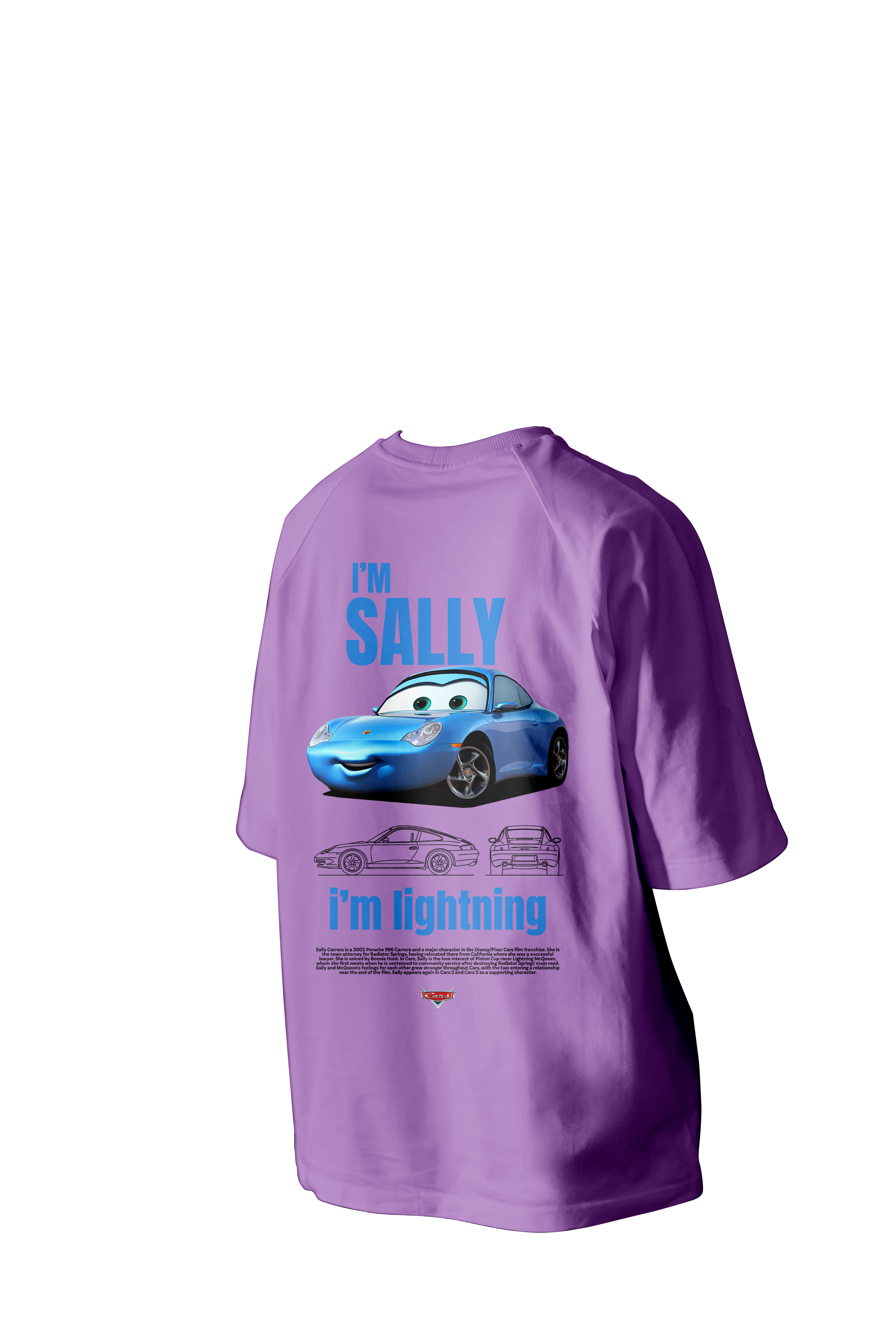 I'm Sally, I'm Lightning Printed Oversized Tee