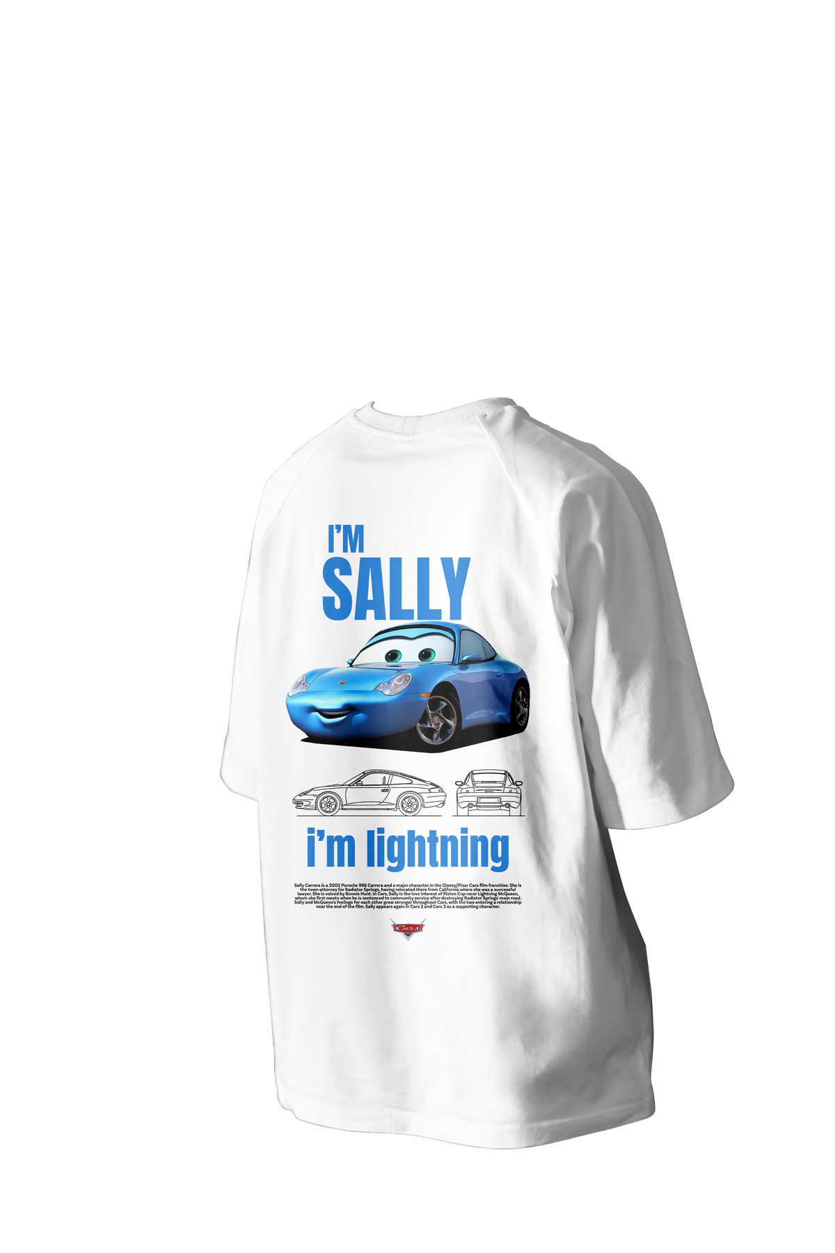 I'm Sally, I'm Lightning Printed Oversized Tee