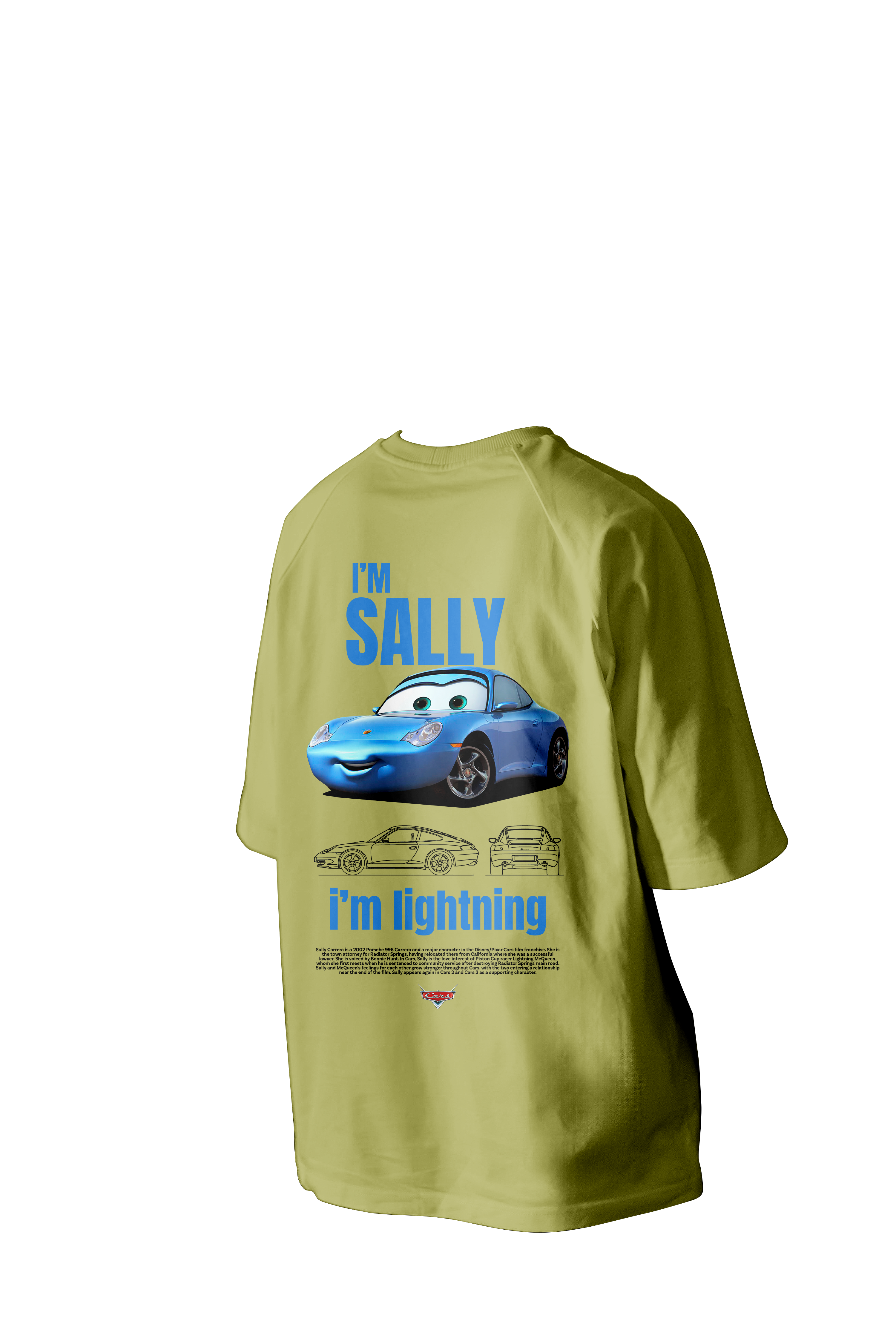 I'm Sally, I'm Lightning Printed Oversized Tee