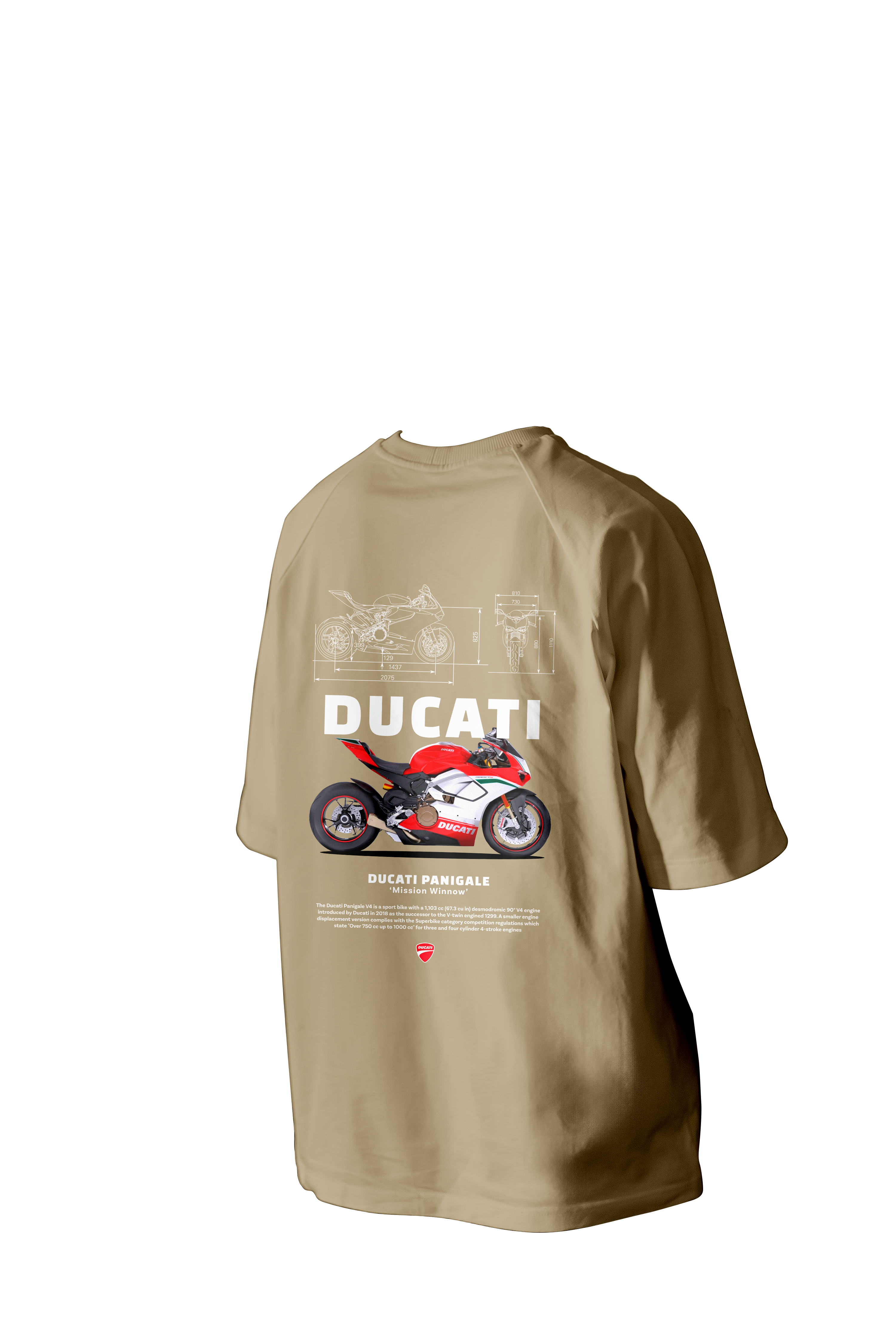 Ducati Panigale Printed Oversized Tee