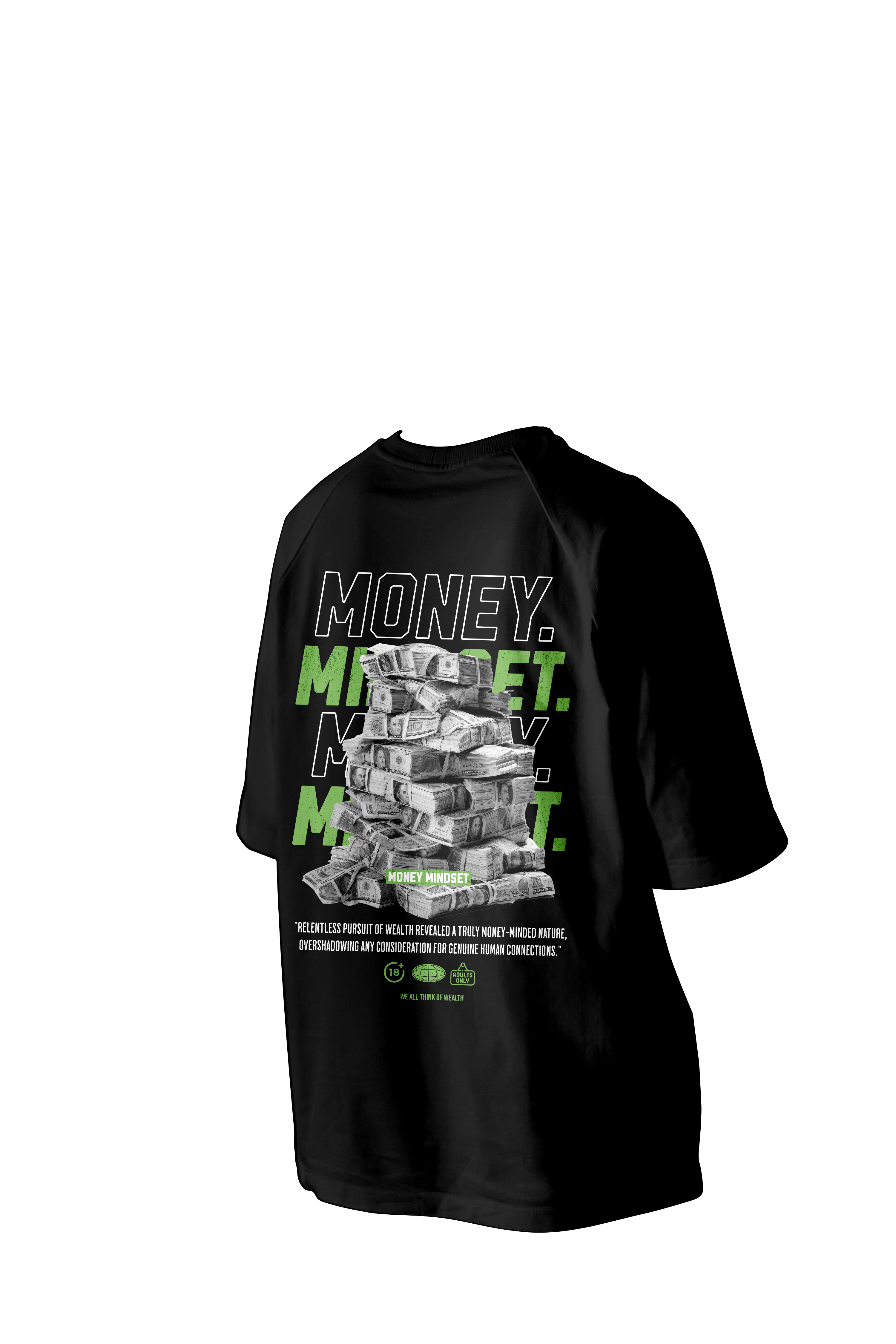 Money Mindset Printed Oversized Tee