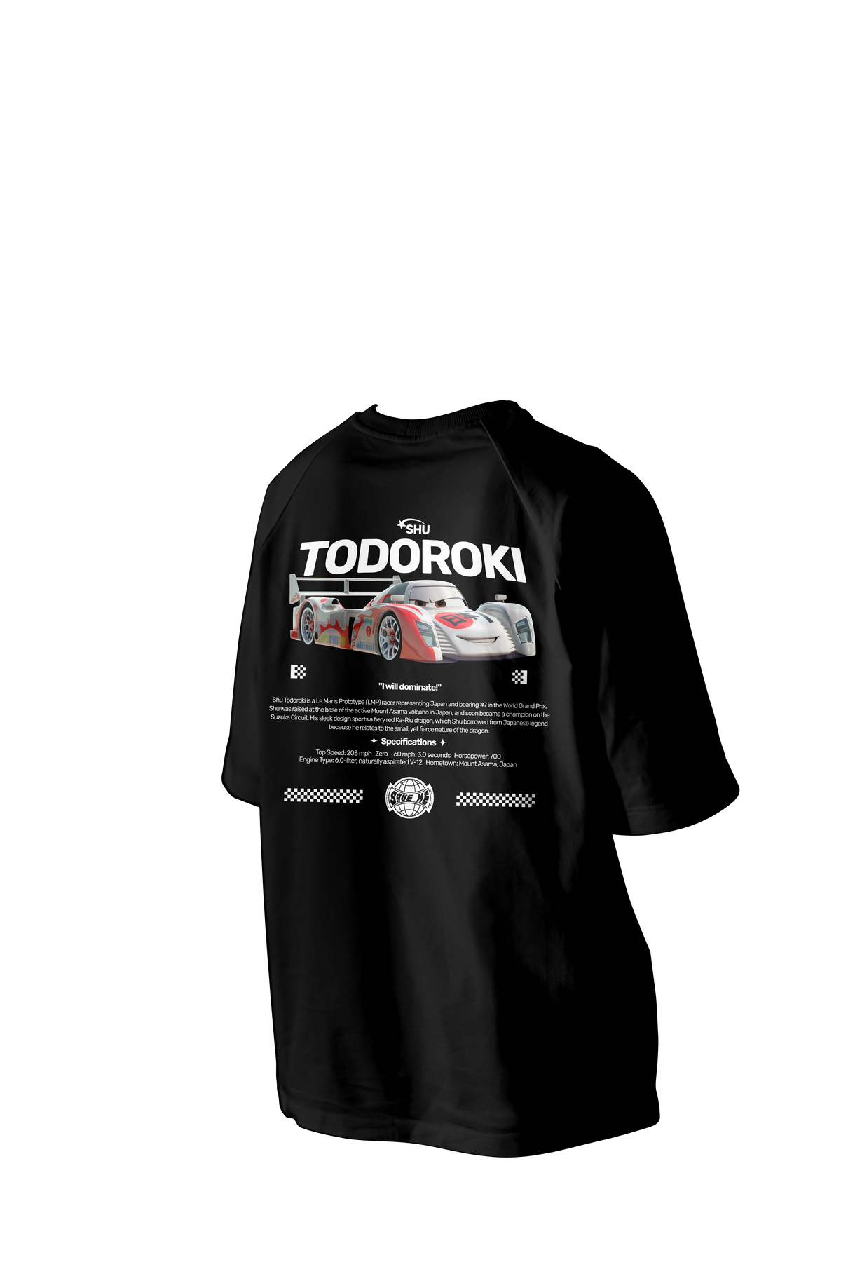 TODOROKI Printed Oversized Tee